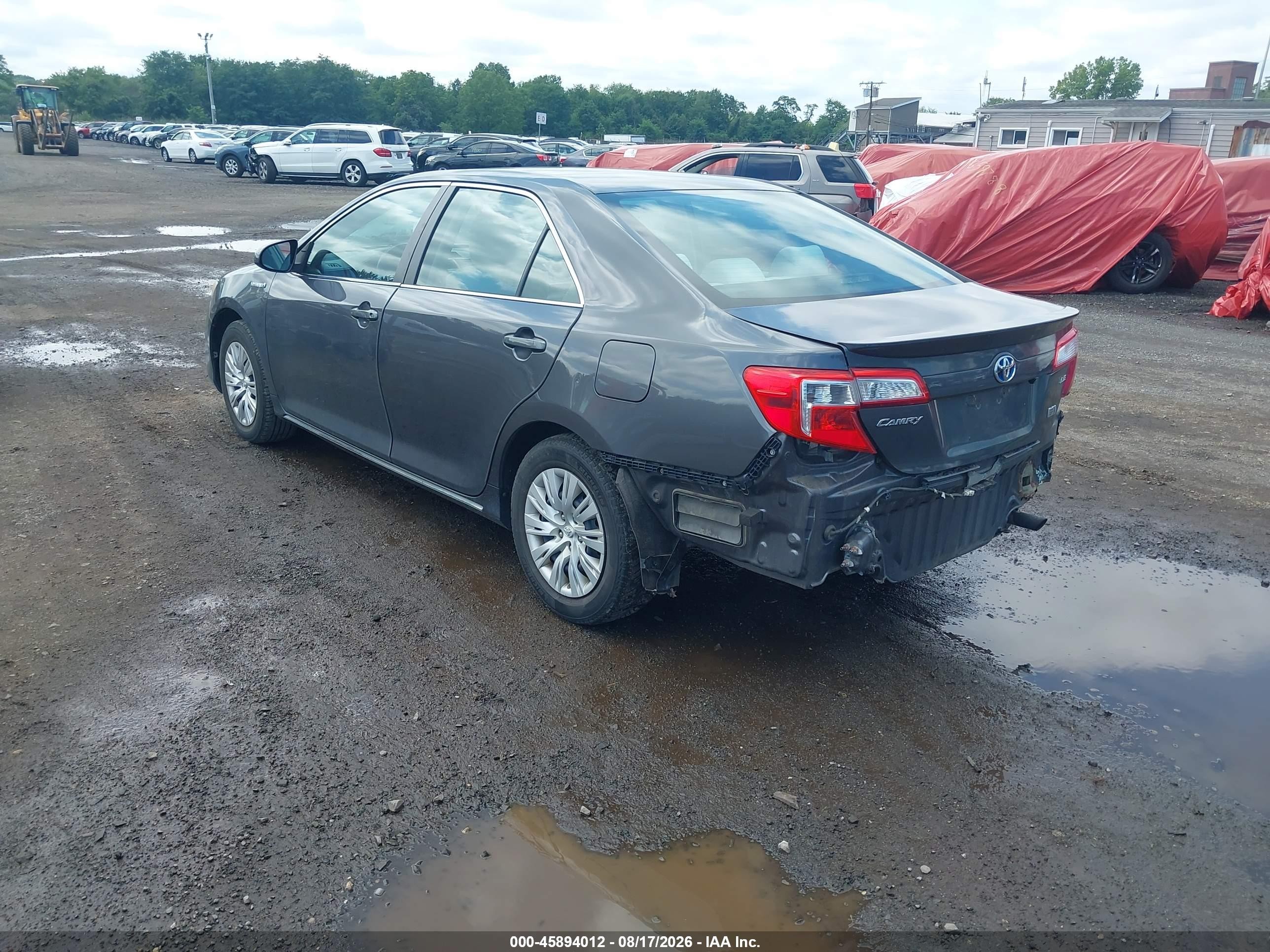 2013 Toyota Camry Hybrid Le Gray vin: 4T1BD1FK5DU091675