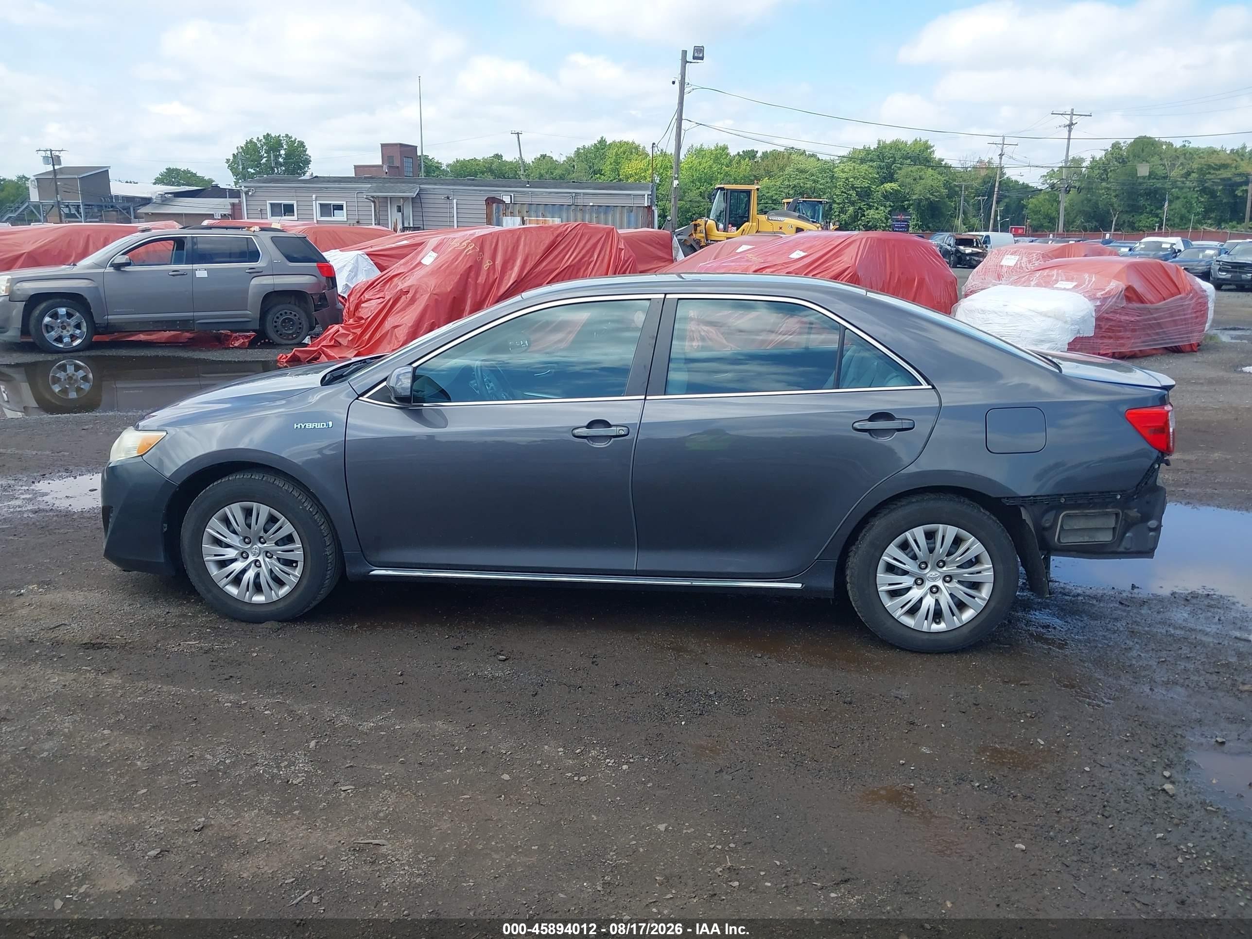 2013 Toyota Camry Hybrid Le Gray vin: 4T1BD1FK5DU091675