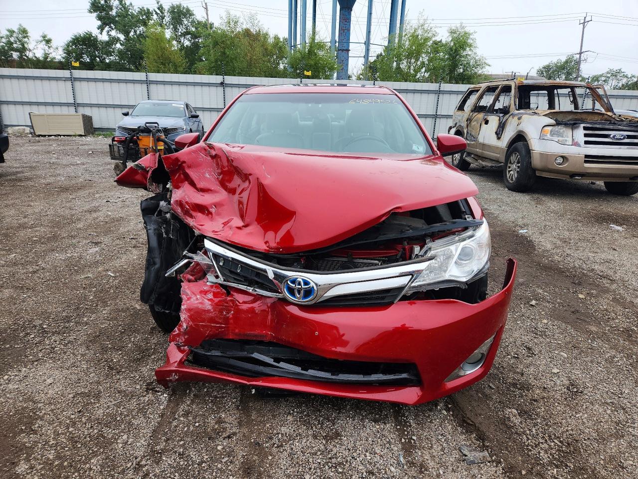 2013 Toyota Camry Hybrid Xle Красный vin: 4T1BD1FK5DU093913