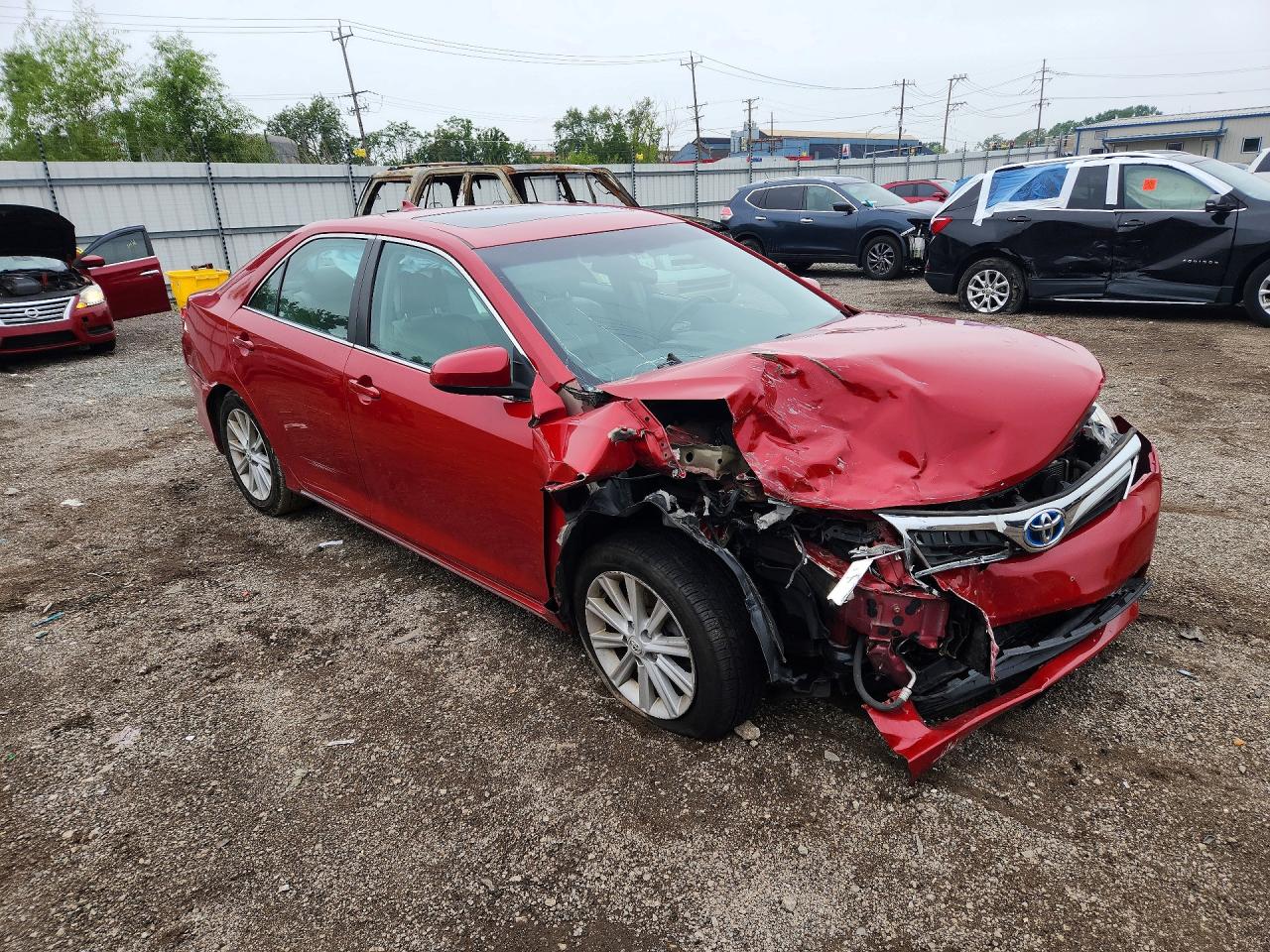 2013 Toyota Camry Hybrid Xle Красный vin: 4T1BD1FK5DU093913