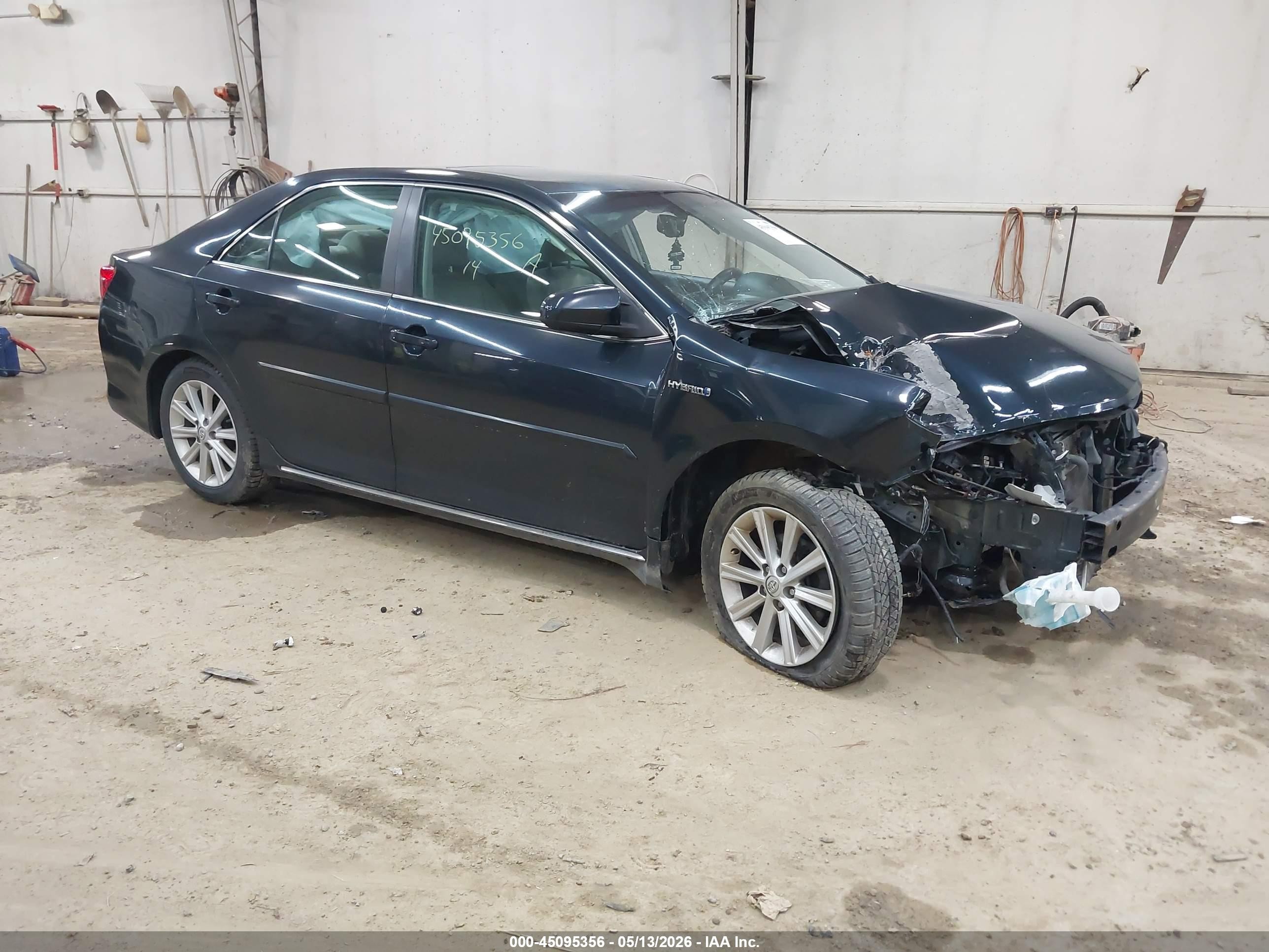 2014 Toyota Camry Hybrid Xle Black vin: 4T1BD1FK5EU100974