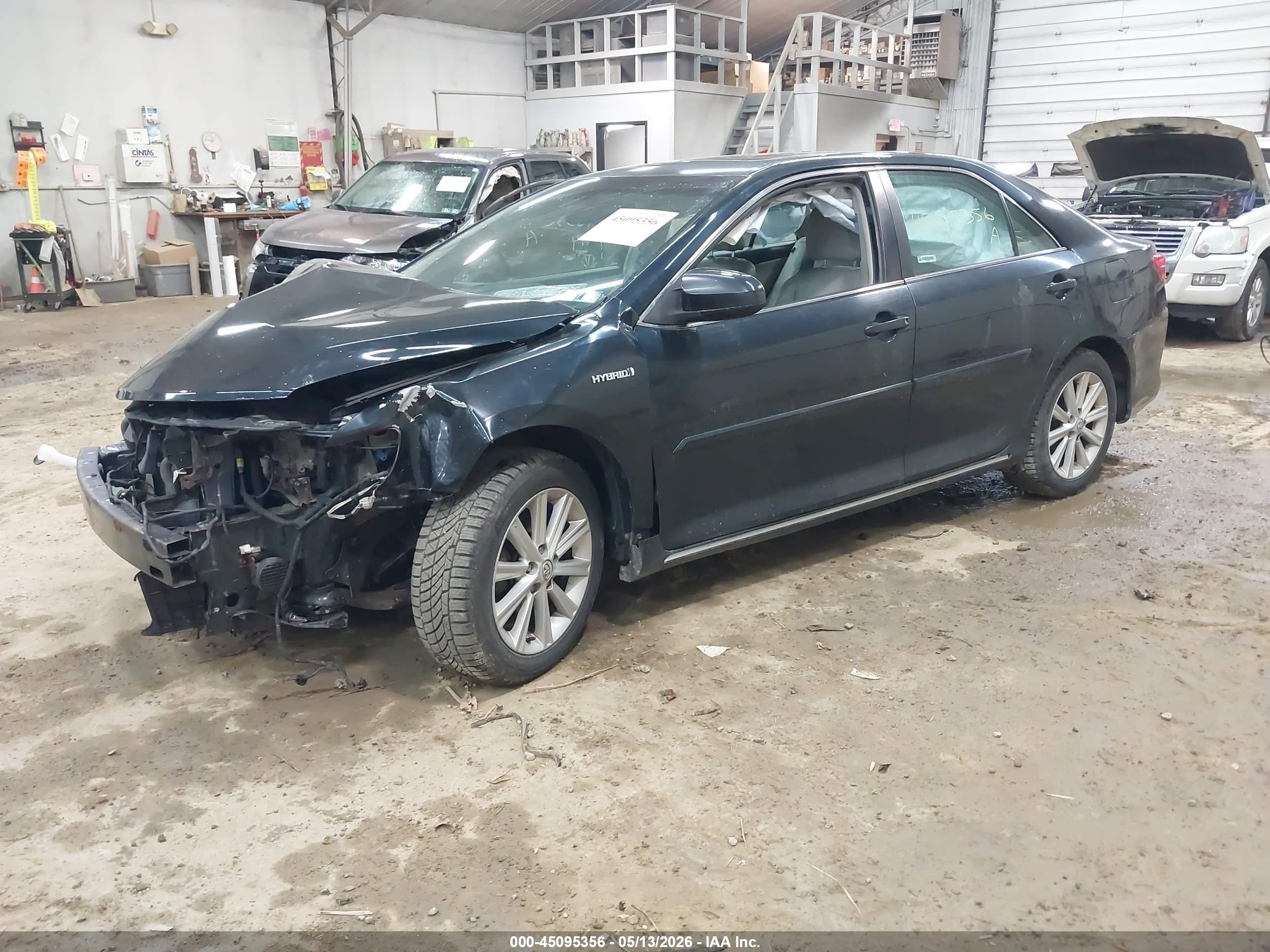 2014 Toyota Camry Hybrid Xle Black vin: 4T1BD1FK5EU100974