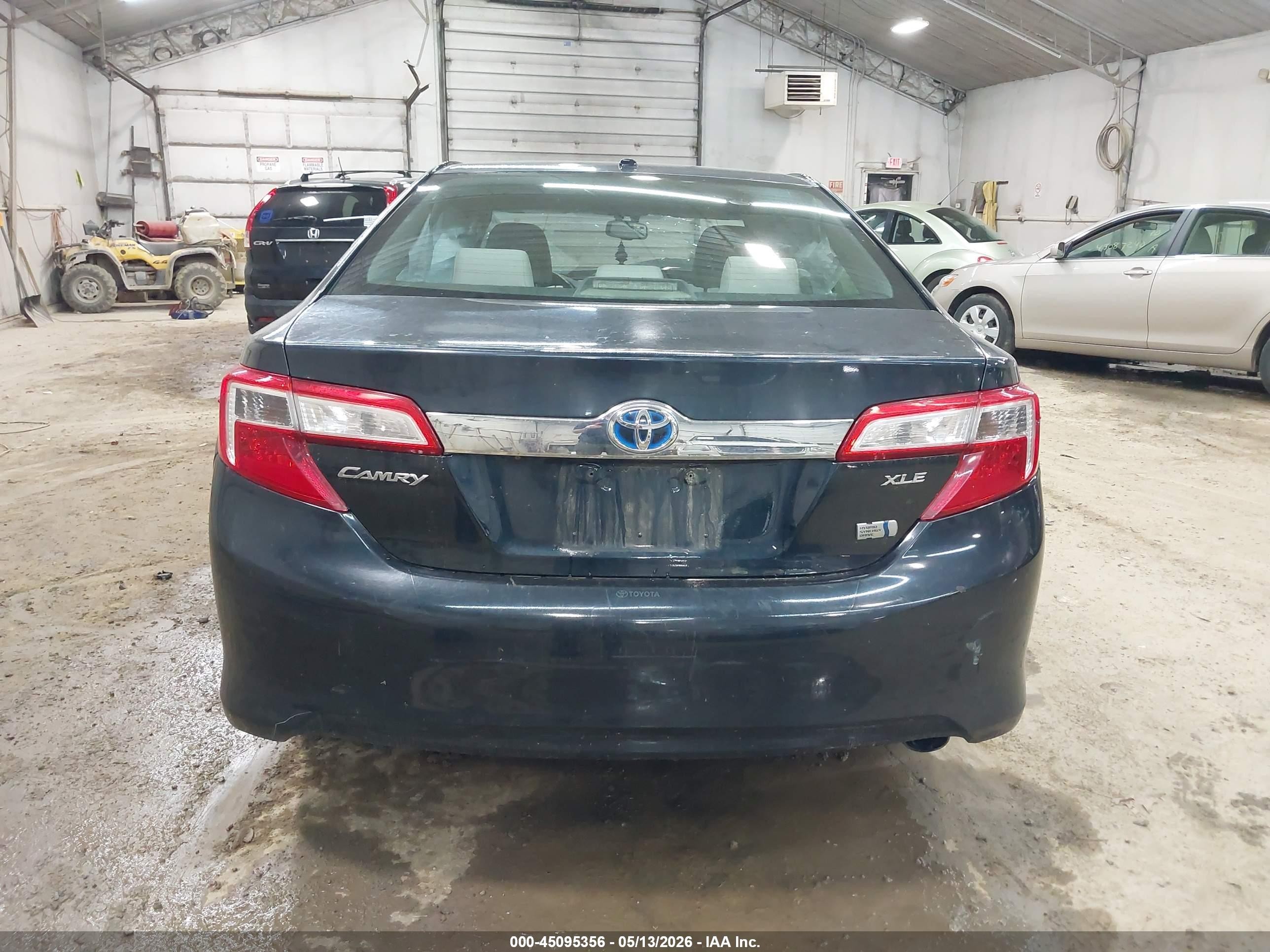 2014 Toyota Camry Hybrid Xle Black vin: 4T1BD1FK5EU100974