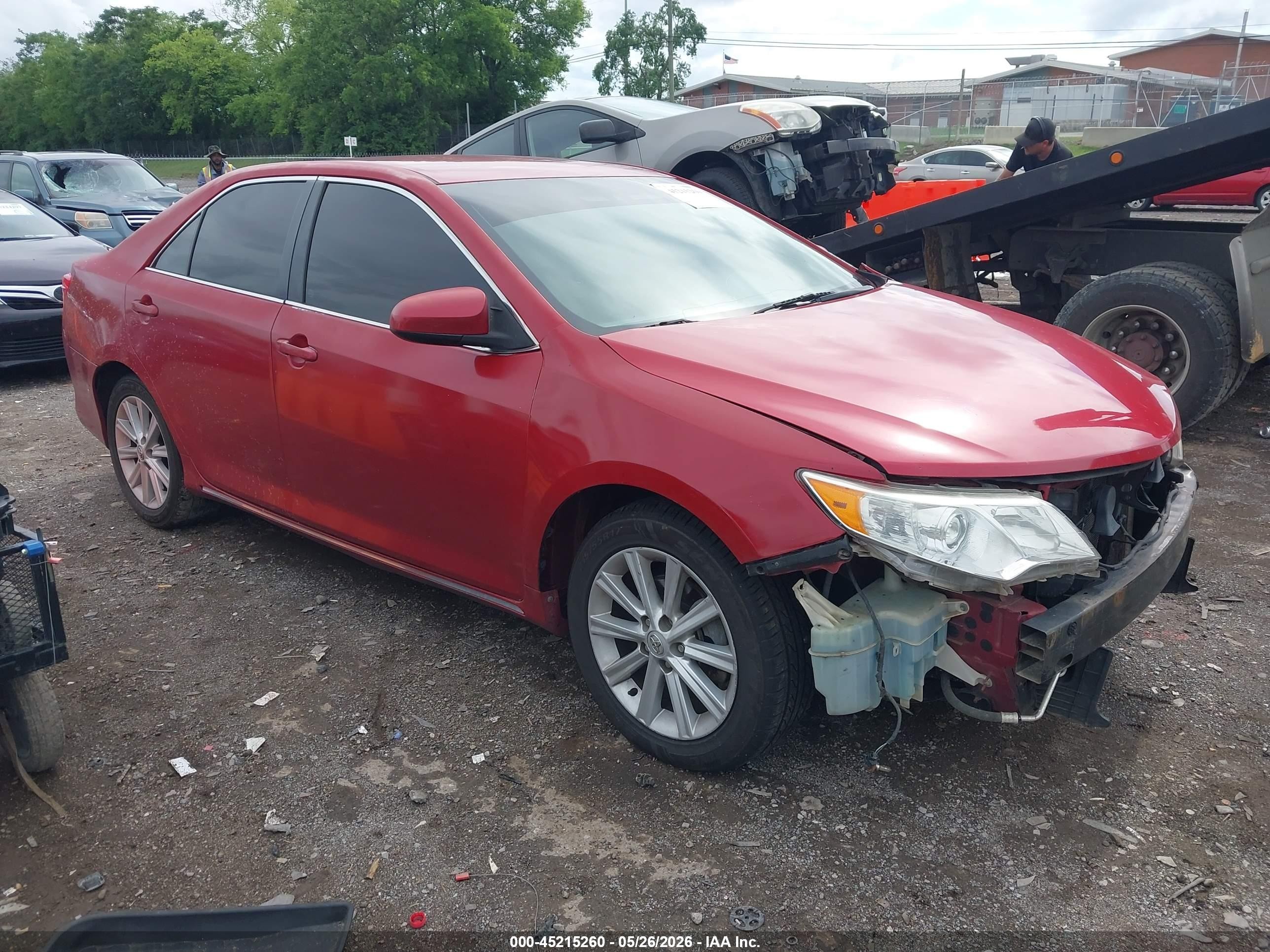 2014 Toyota Camry Hybrid Xle Red vin: 4T1BD1FK5EU104751
