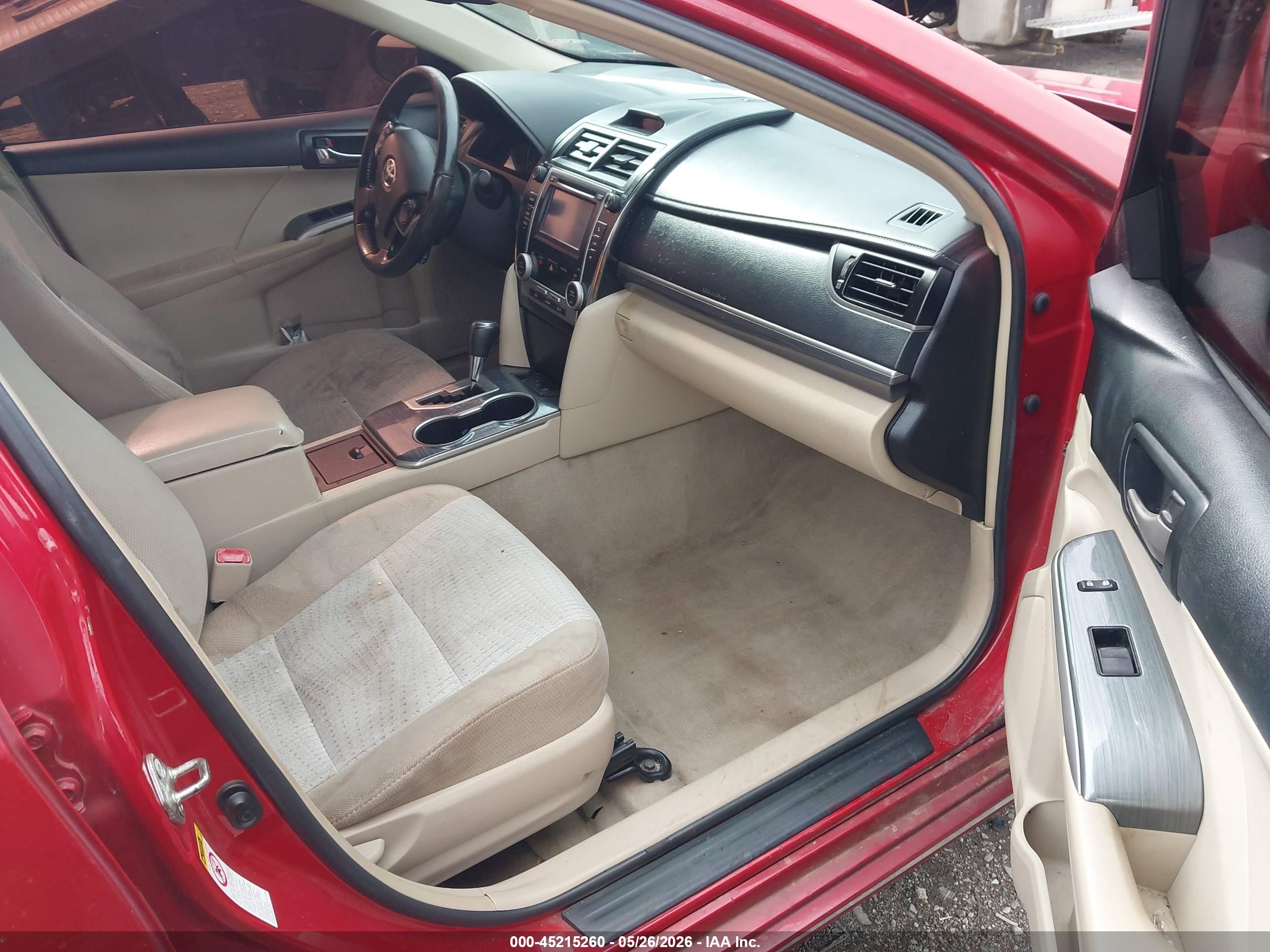 2014 Toyota Camry Hybrid Xle Red vin: 4T1BD1FK5EU104751