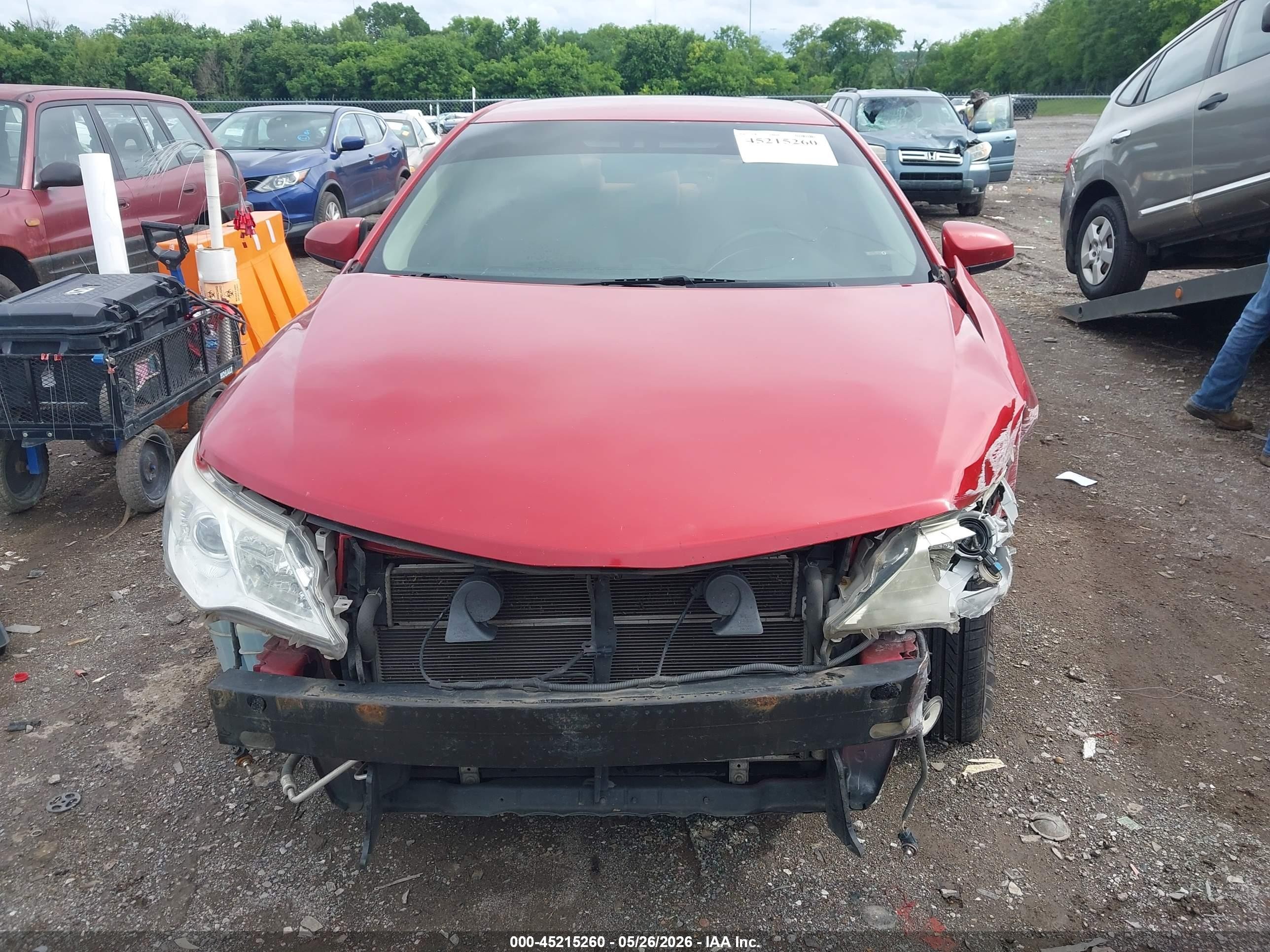 2014 Toyota Camry Hybrid Xle Red vin: 4T1BD1FK5EU104751