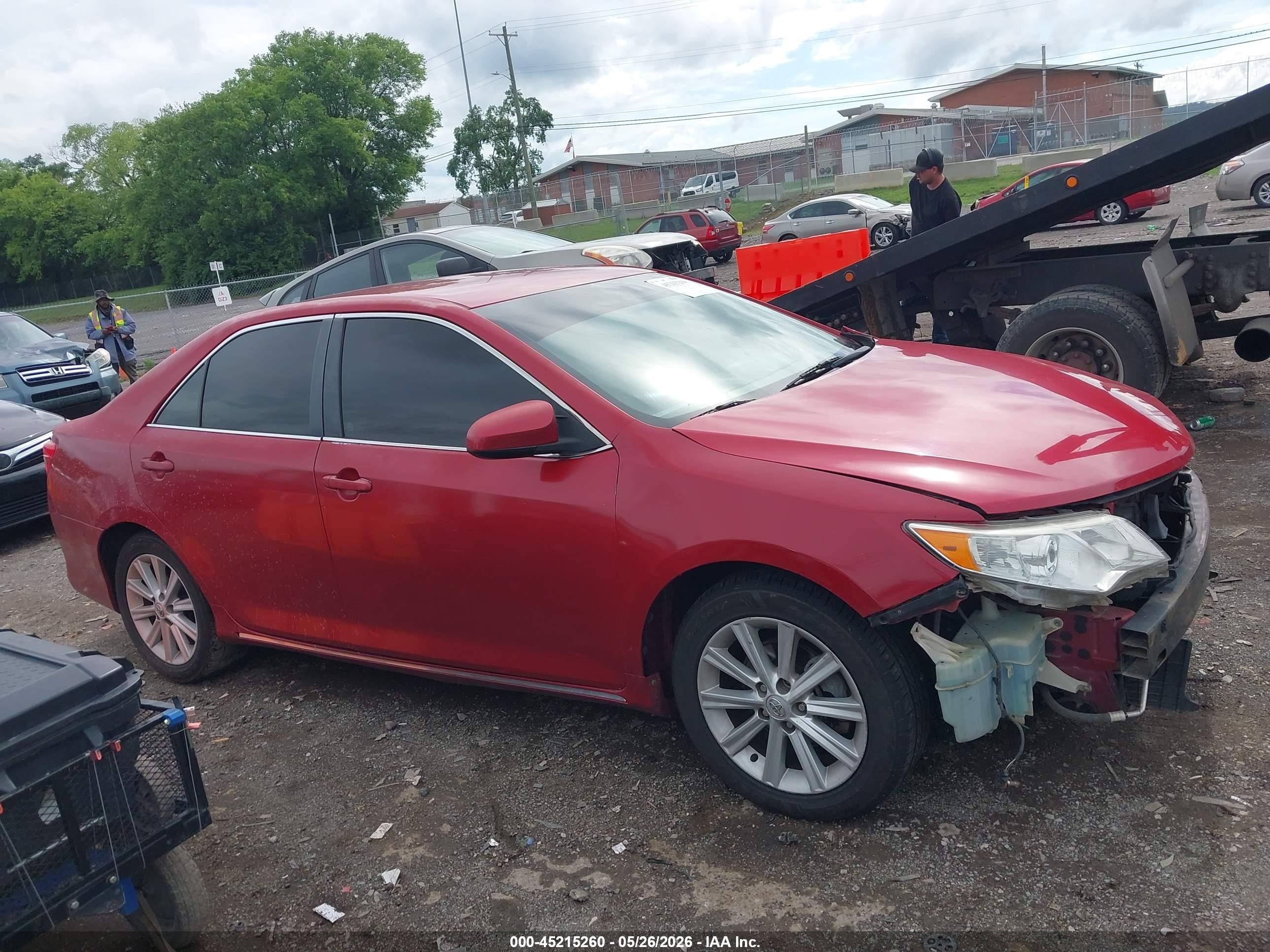 2014 Toyota Camry Hybrid Xle Red vin: 4T1BD1FK5EU104751