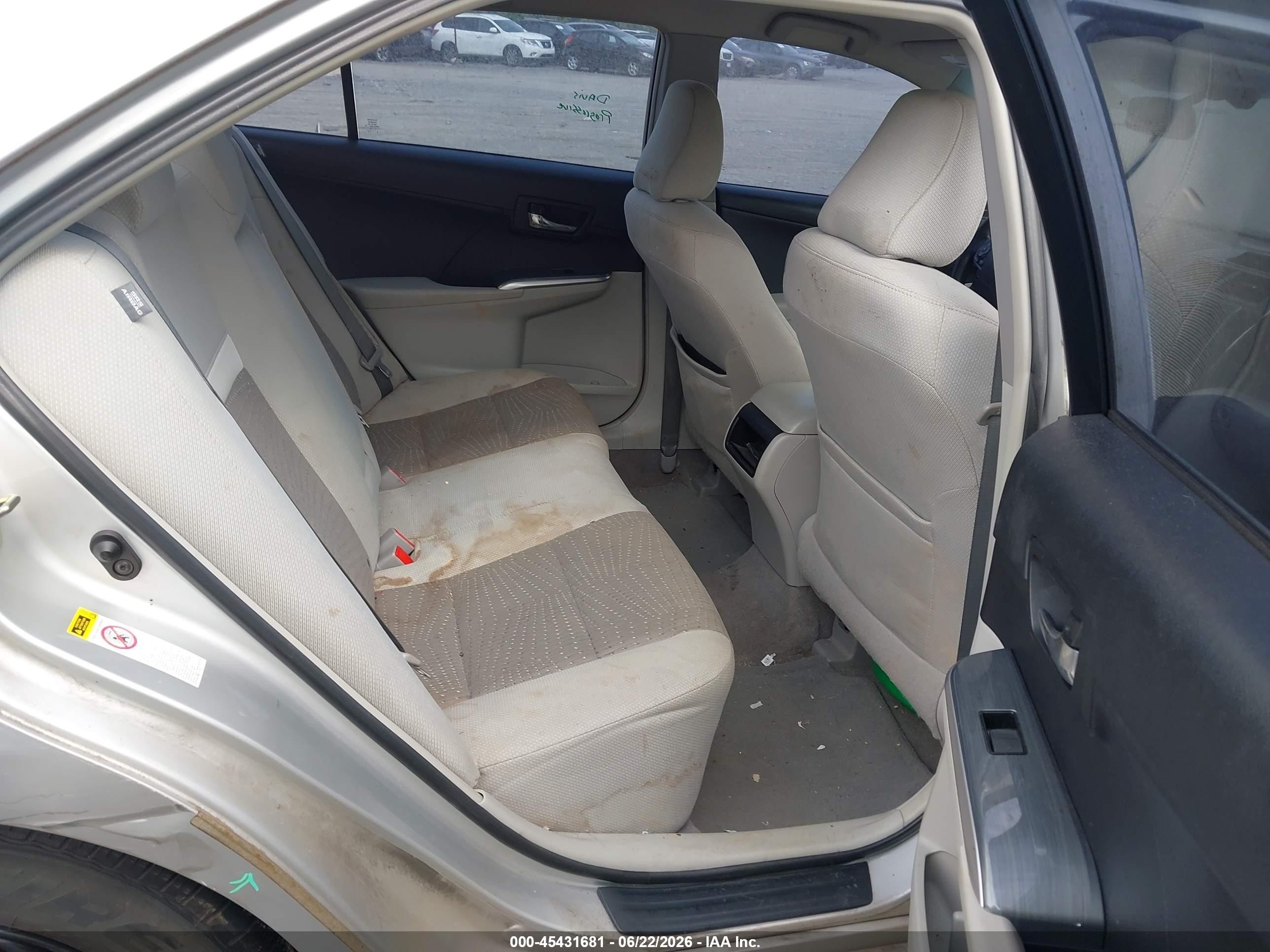 2014 Toyota Camry Hybrid Le Gray vin: 4T1BD1FK5EU118309