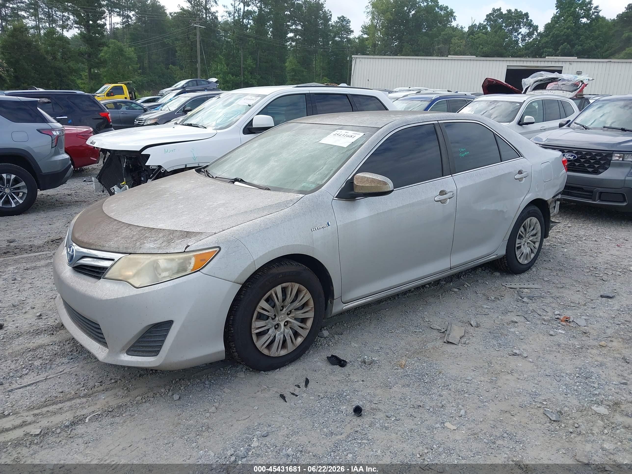 2014 Toyota Camry Hybrid Le Gray vin: 4T1BD1FK5EU118309