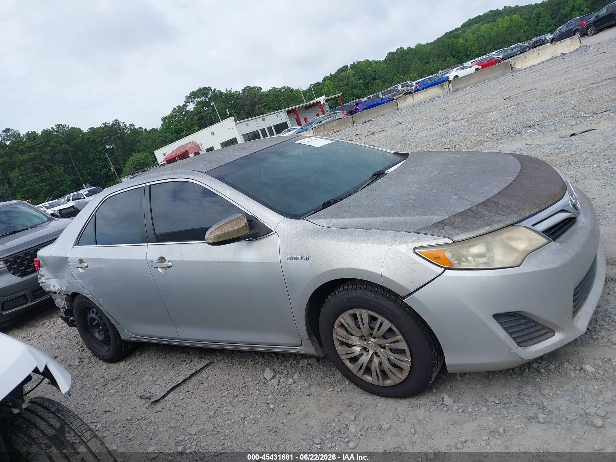2014 Toyota Camry Hybrid Le Gray vin: 4T1BD1FK5EU118309