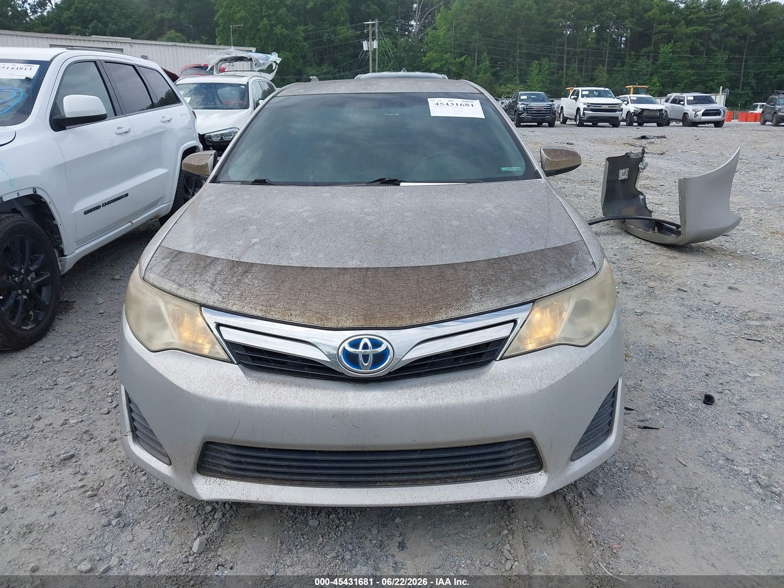 2014 Toyota Camry Hybrid Le Gray vin: 4T1BD1FK5EU118309