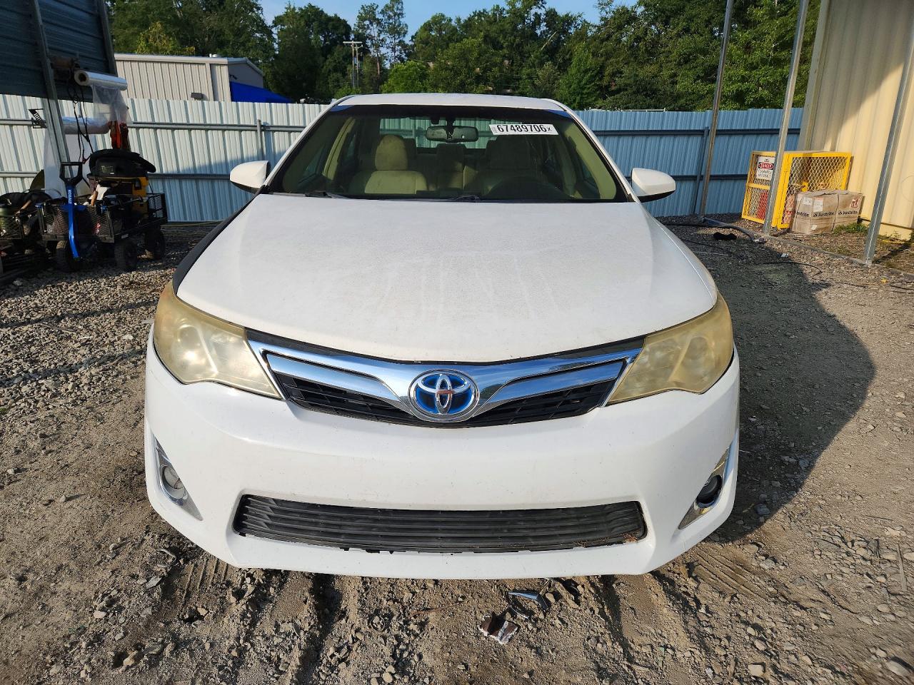 2014 Toyota Camry Hybrid Xle White vin: 4T1BD1FK5EU118777