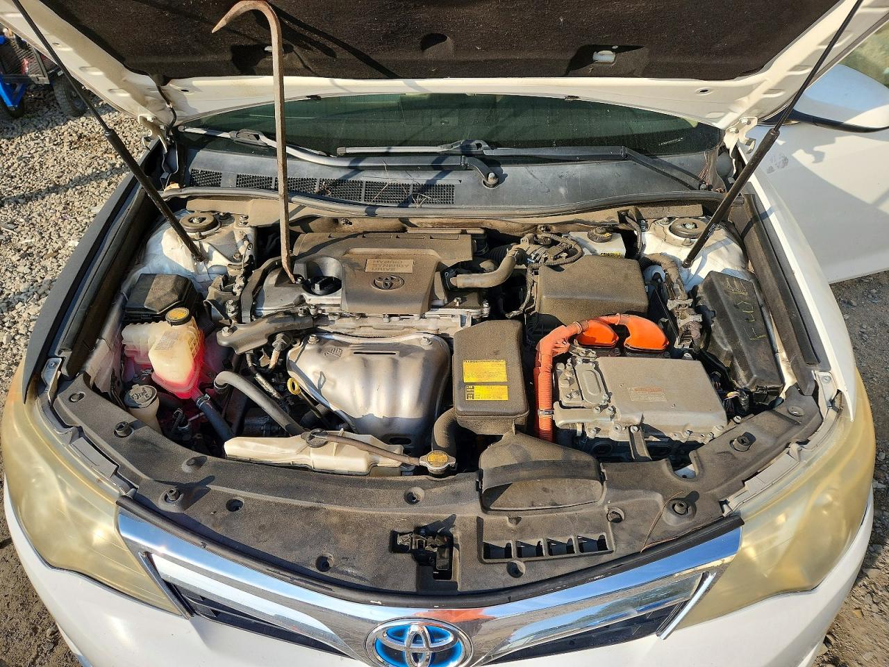 2014 Toyota Camry Hybrid Xle White vin: 4T1BD1FK5EU118777