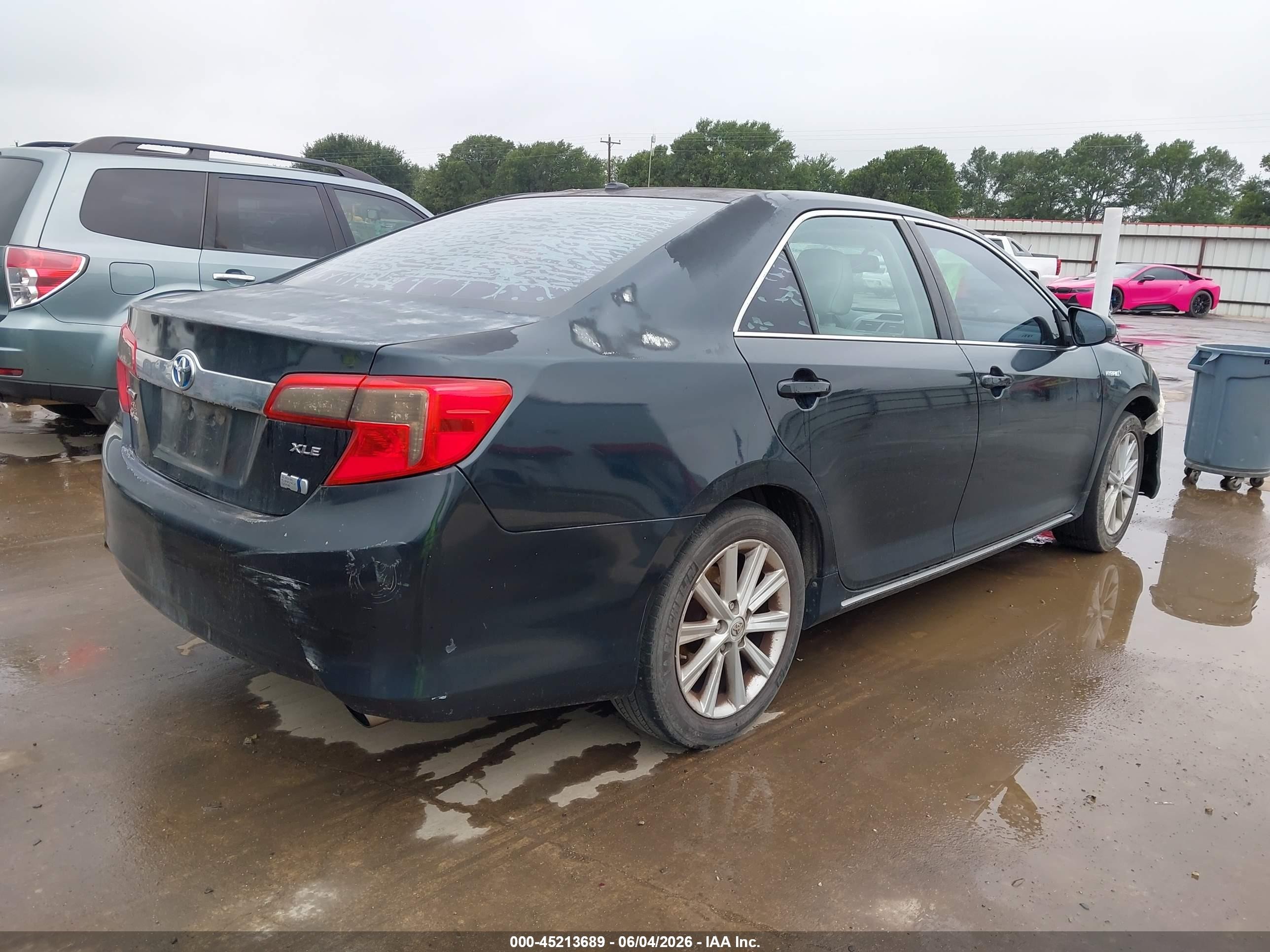 2014 Toyota Camry Hybrid Xle Зеленый vin: 4T1BD1FK5EU130170
