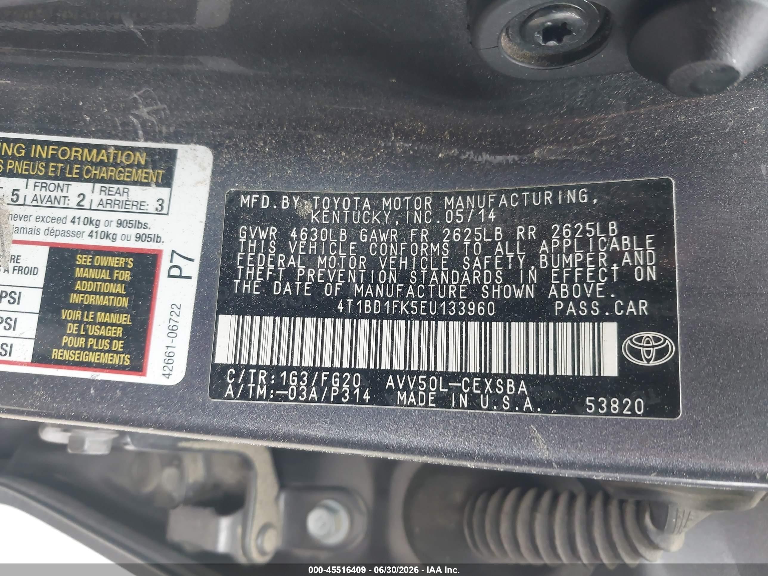 2014 Toyota Camry Hybrid Se Limited Edition Gray vin: 4T1BD1FK5EU133960