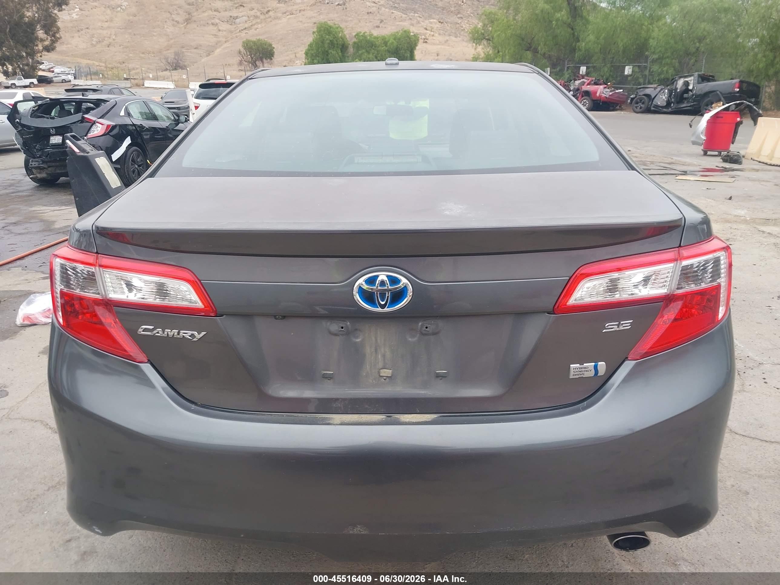 2014 Toyota Camry Hybrid Se Limited Edition Gray vin: 4T1BD1FK5EU133960