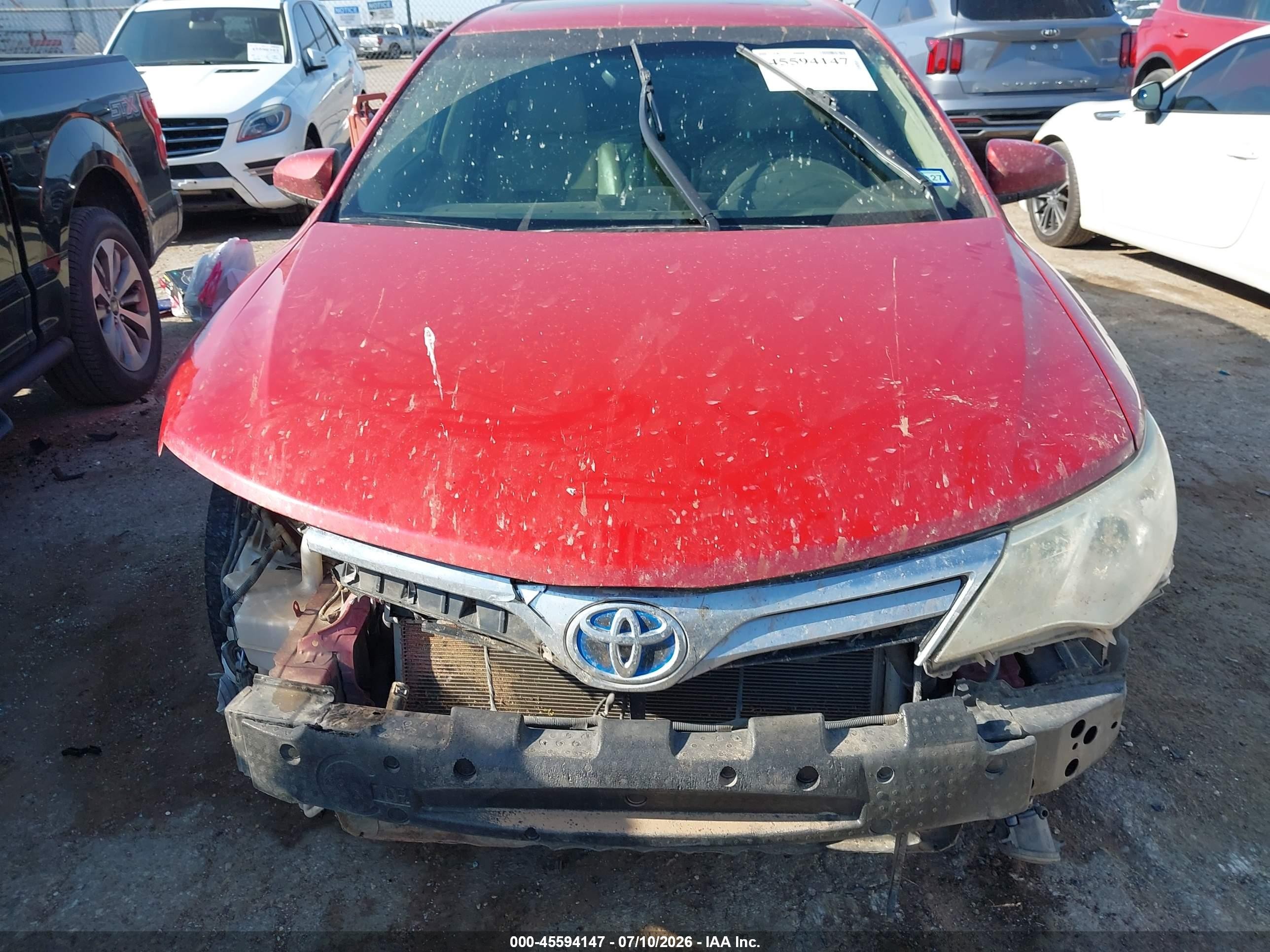 2014 Toyota Camry Hybrid Xle Красный vin: 4T1BD1FK5EU141010