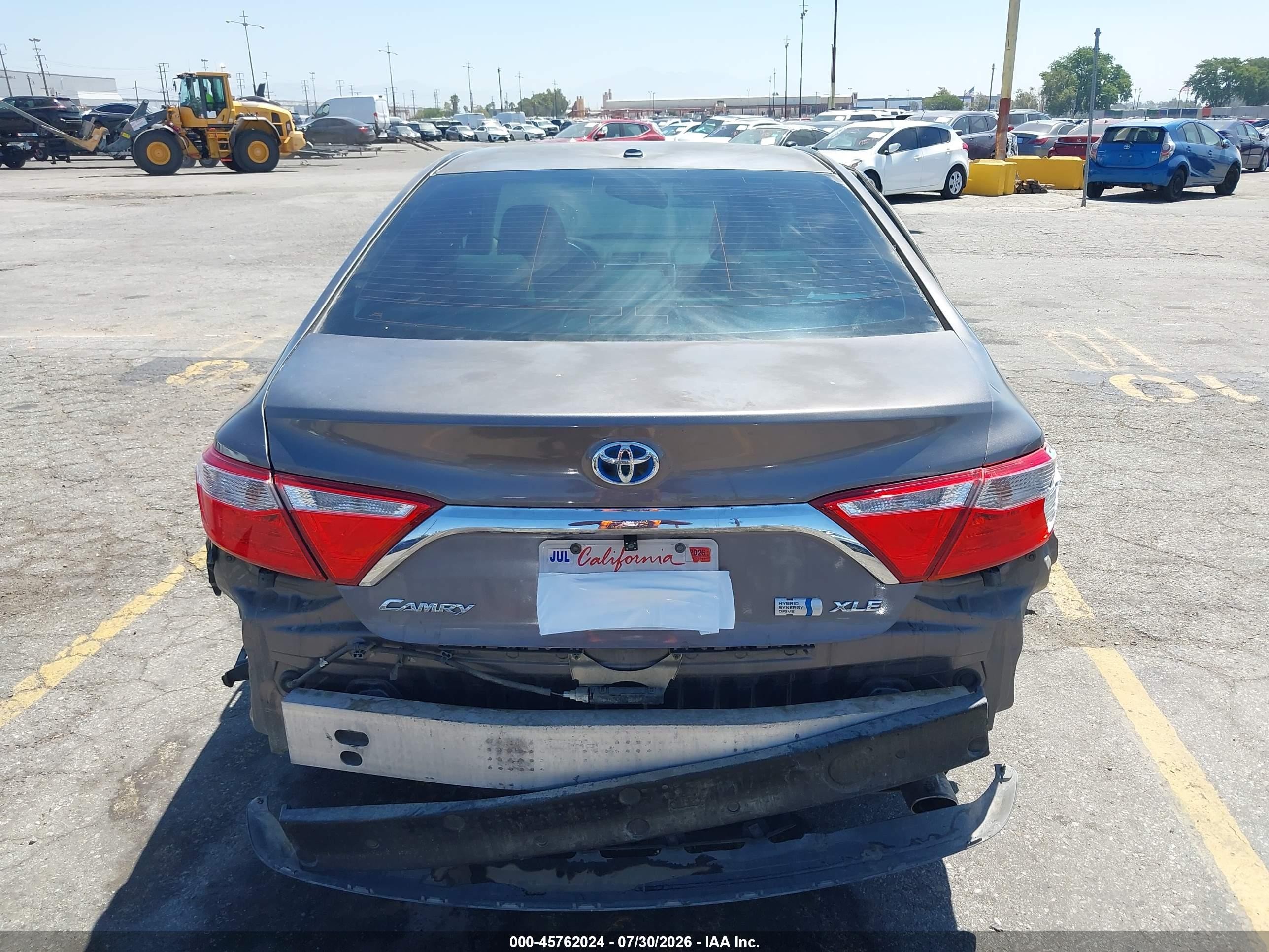 2015 Toyota Camry Hybrid Xle Gray vin: 4T1BD1FK5FU144894