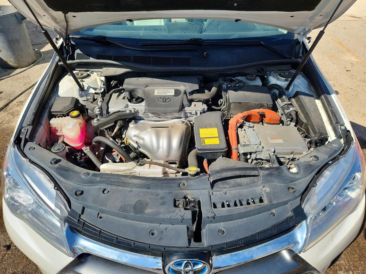 2015 Toyota Camry Hybrid Xle White vin: 4T1BD1FK5FU148296