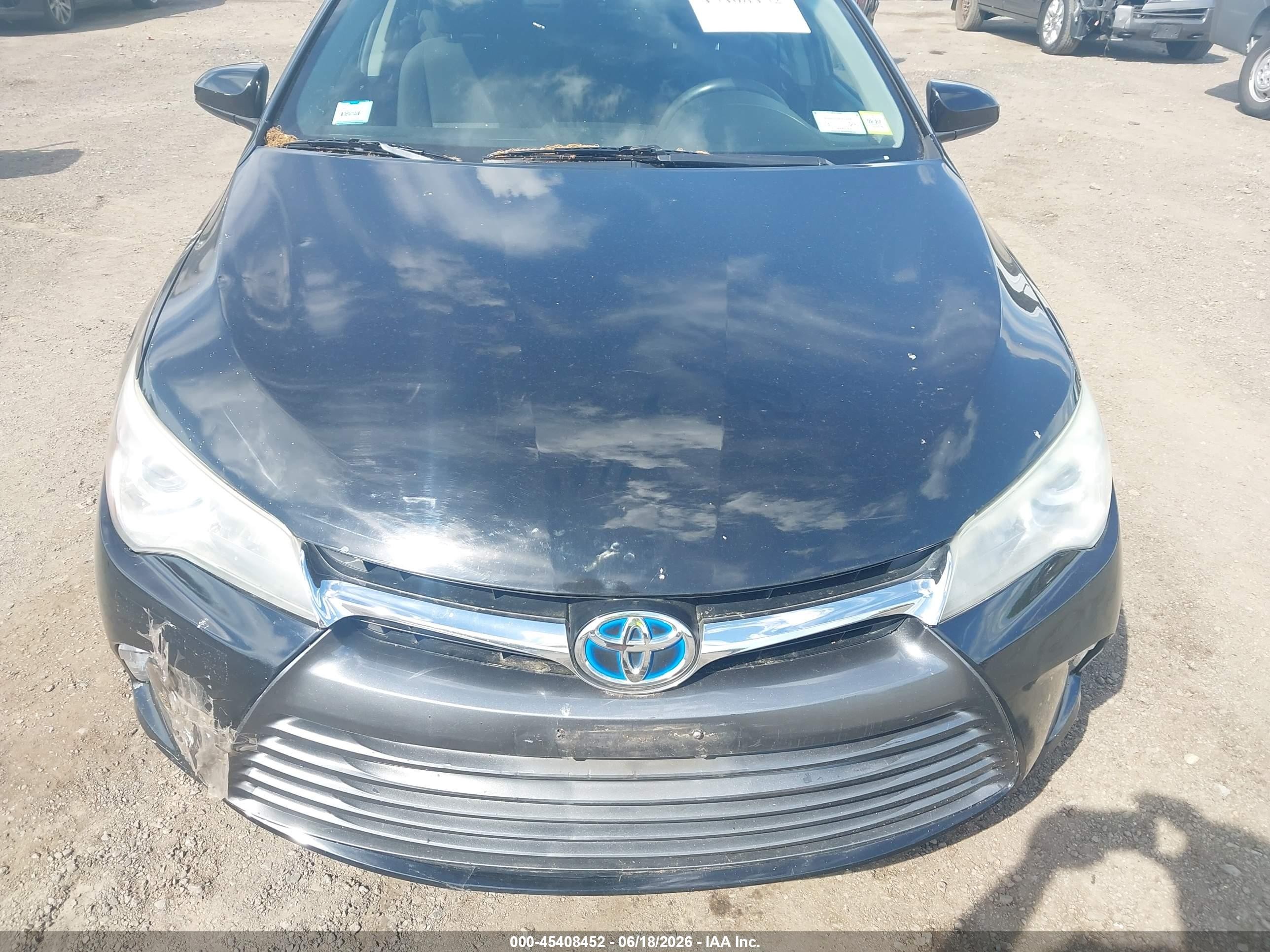 2015 Toyota Camry Hybrid Le Black vin: 4T1BD1FK5FU149240