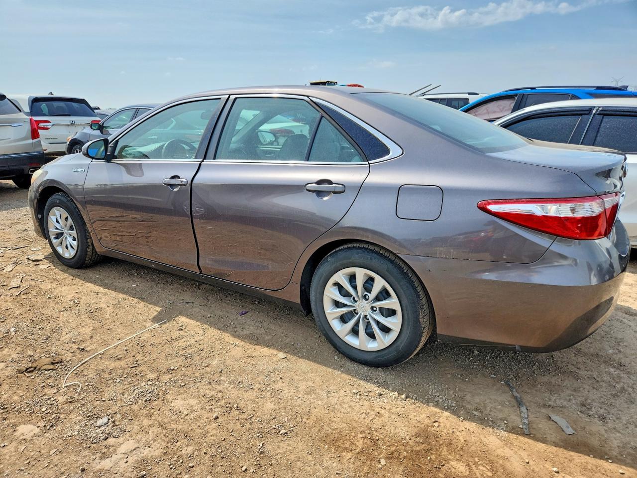 2015 Toyota Camry Hybrid Le Gray vin: 4T1BD1FK5FU151814
