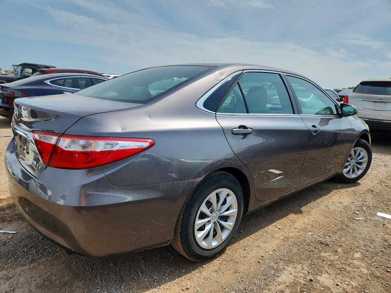 2015 Toyota Camry Hybrid Le Gray vin: 4T1BD1FK5FU151814