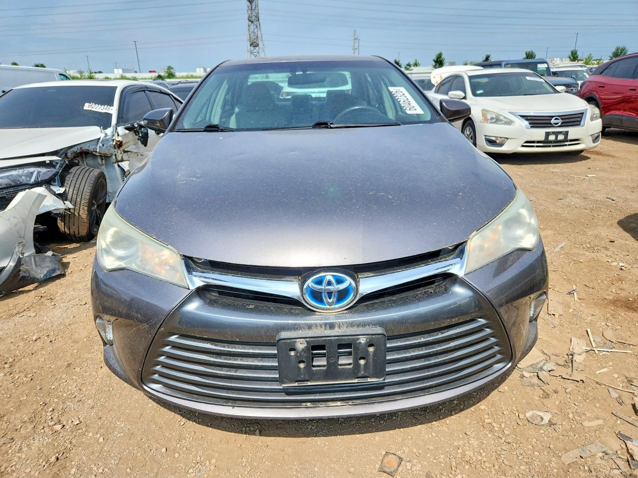 2015 Toyota Camry Hybrid Le Gray vin: 4T1BD1FK5FU151814