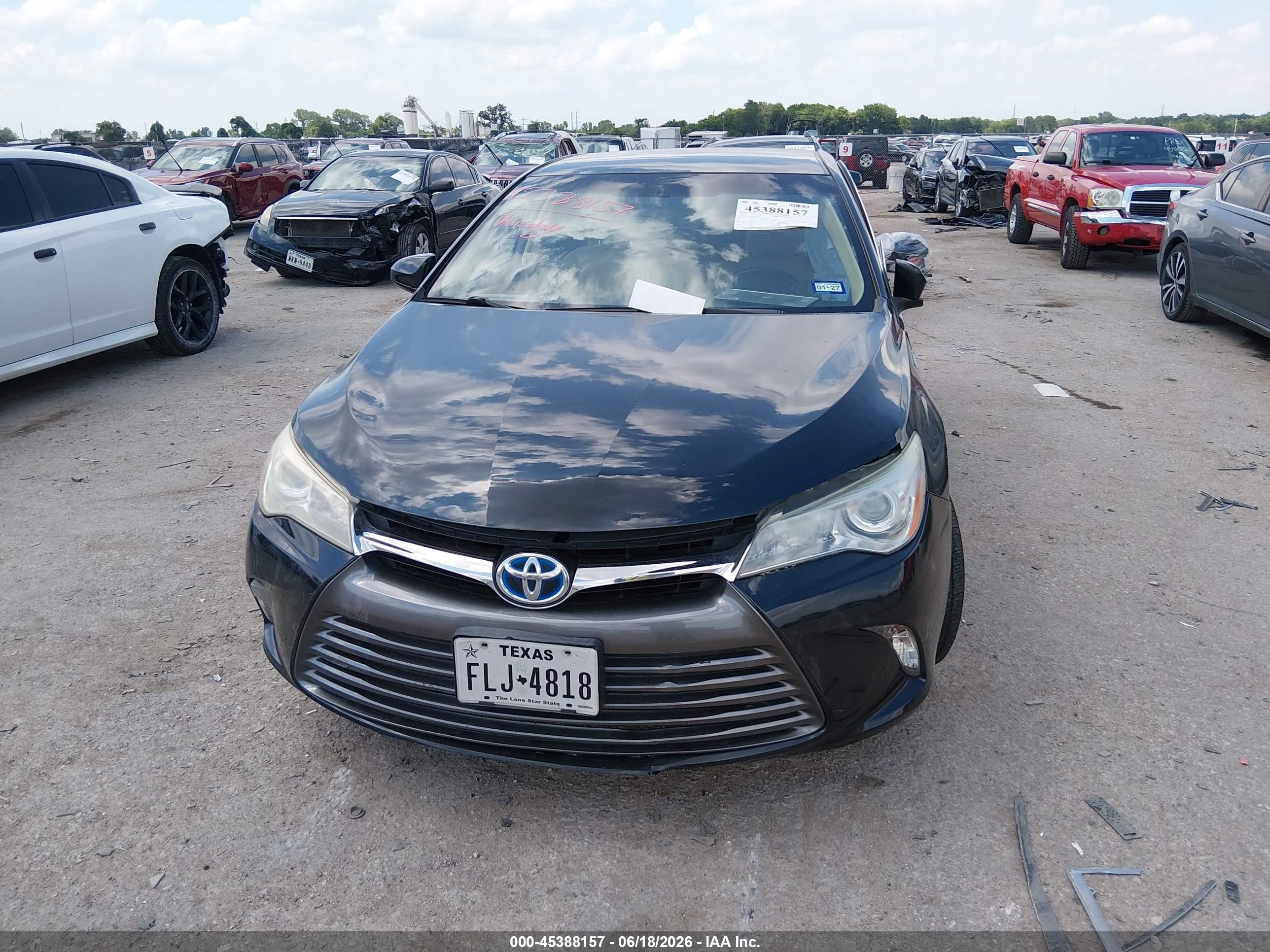2015 Toyota Camry Hybrid Le Black vin: 4T1BD1FK5FU152185