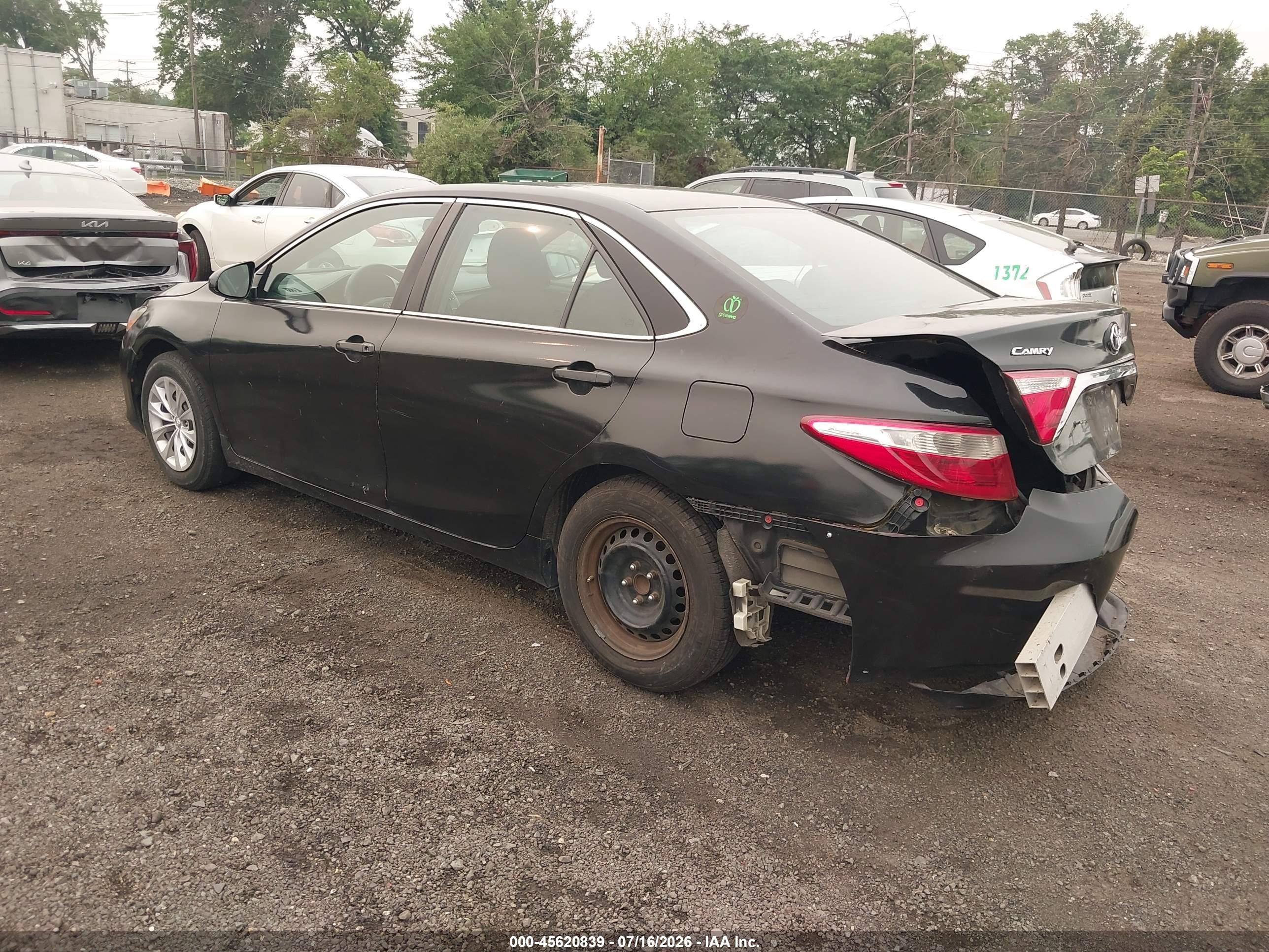 2015 Toyota Camry Hybrid Le Black vin: 4T1BD1FK5FU155068