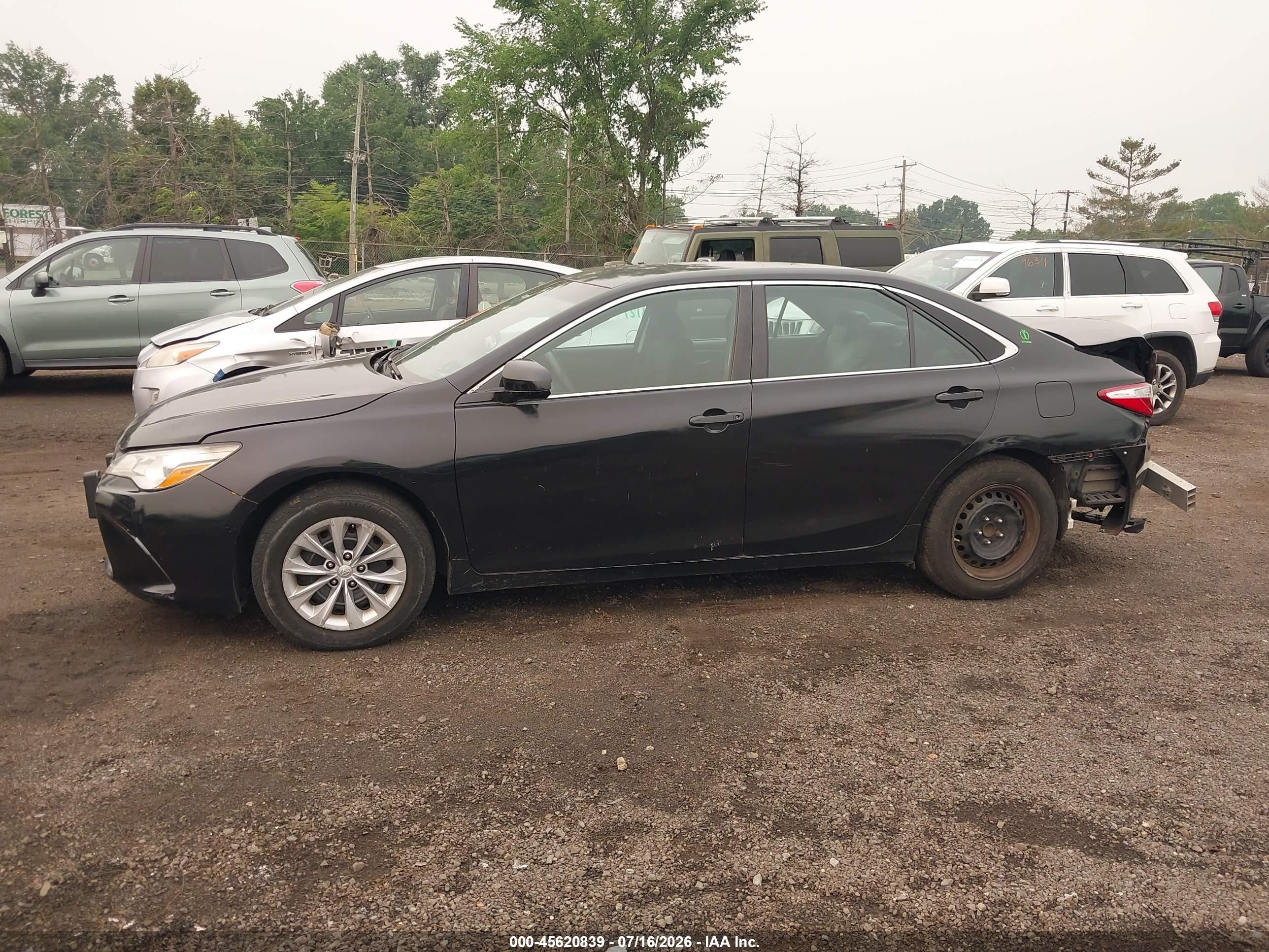 2015 Toyota Camry Hybrid Le Black vin: 4T1BD1FK5FU155068