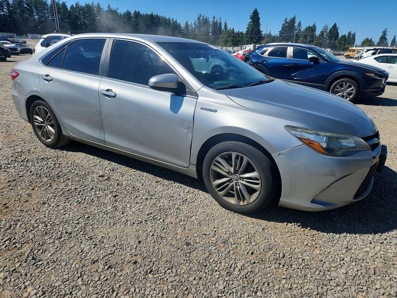 2015 Toyota Camry Hybrid Se Silver vin: 4T1BD1FK5FU157063