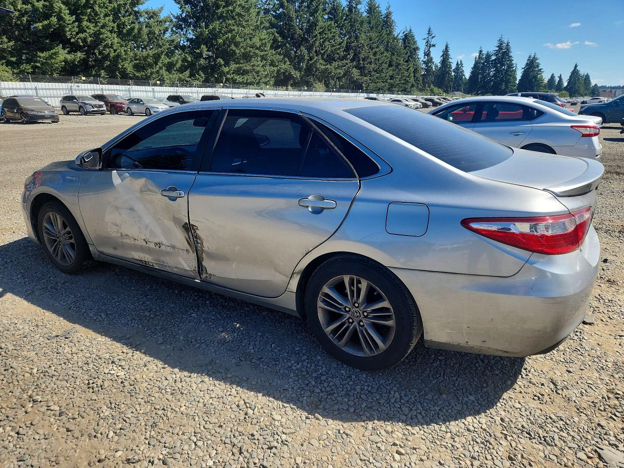 2015 Toyota Camry Hybrid Se Silver vin: 4T1BD1FK5FU157063