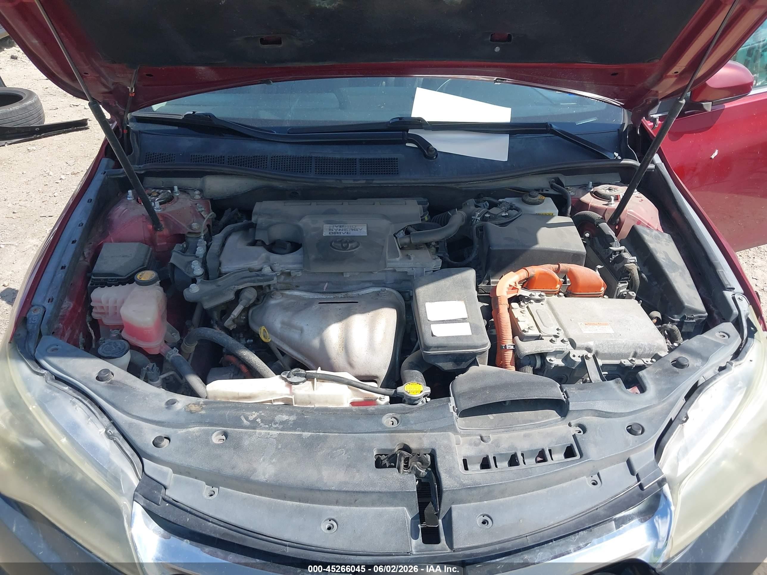2015 Toyota Camry Hybrid Se Красный vin: 4T1BD1FK5FU163512