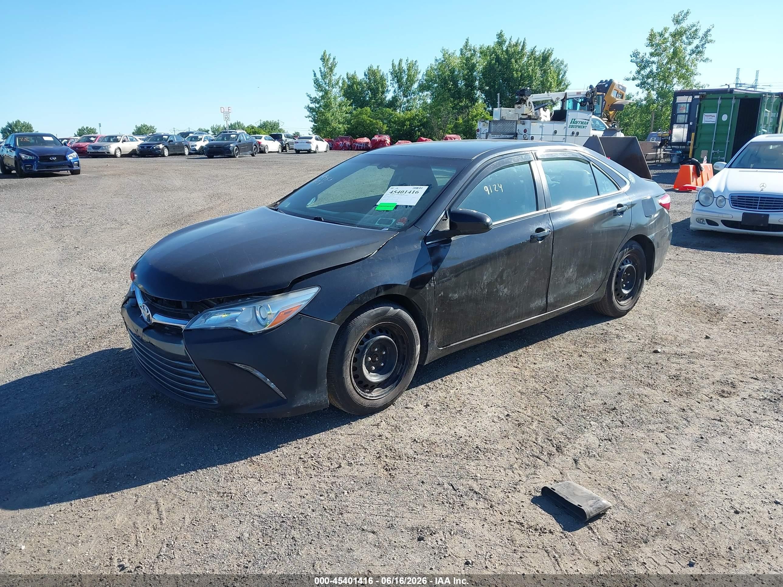 2015 Toyota Camry Hybrid Le Черный vin: 4T1BD1FK5FU172310