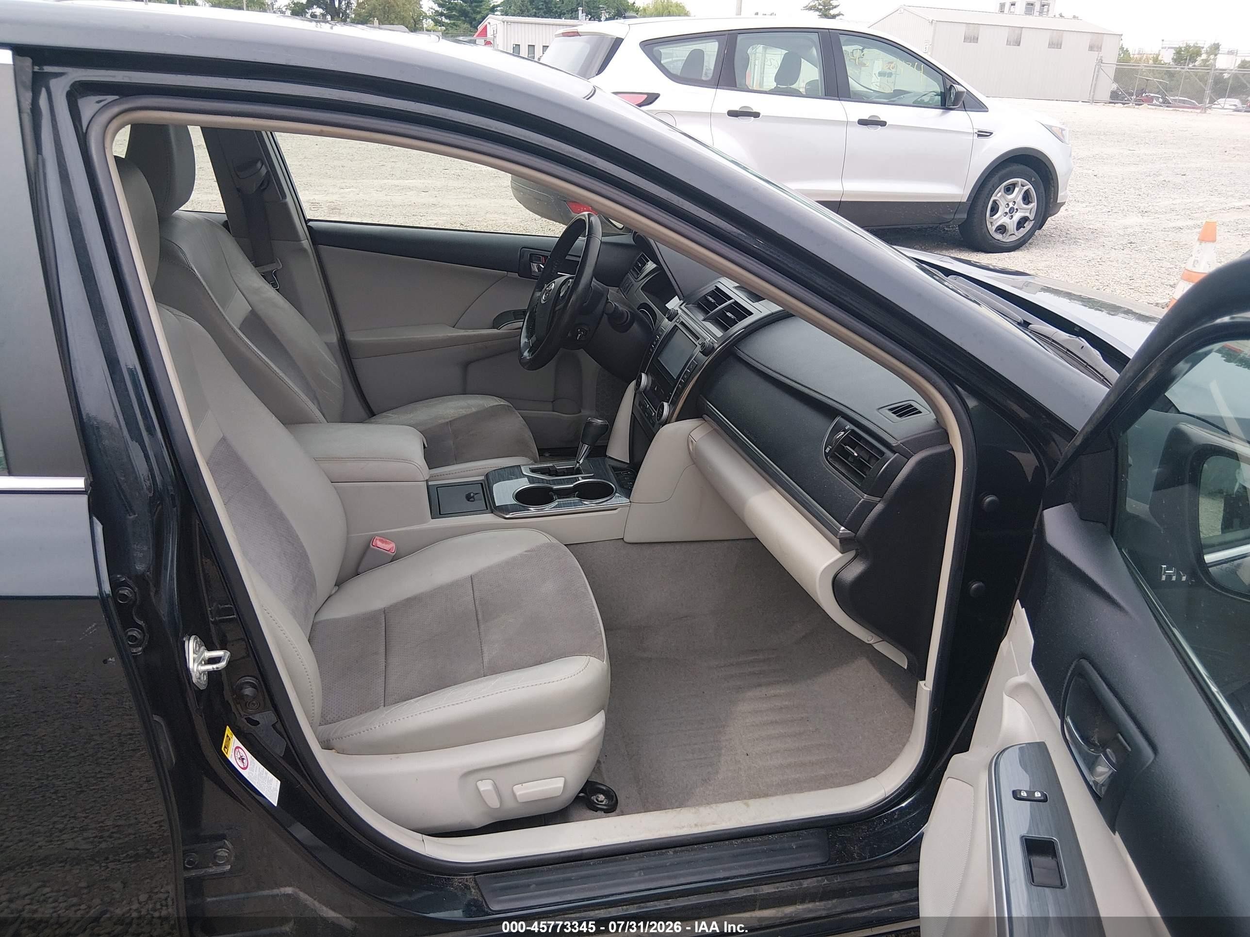 2012 Toyota Camry Hybrid Xle Black vin: 4T1BD1FK6CU005787