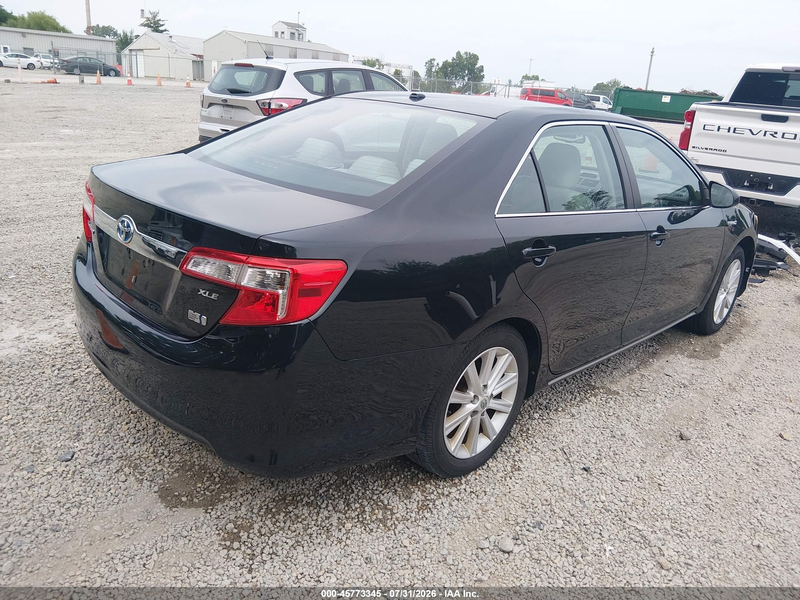 2012 Toyota Camry Hybrid Xle Black vin: 4T1BD1FK6CU005787