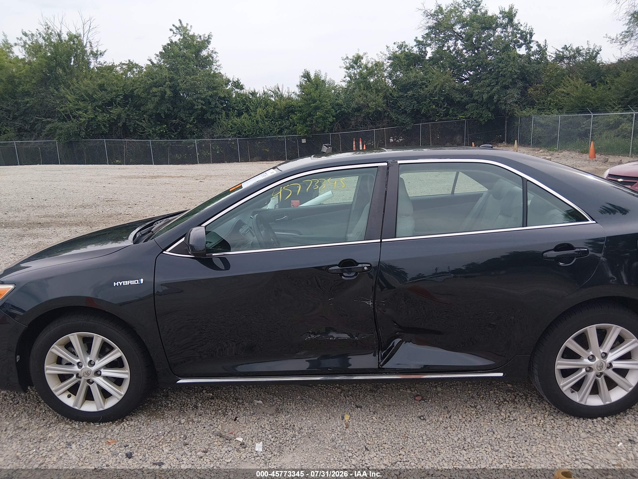 2012 Toyota Camry Hybrid Xle Black vin: 4T1BD1FK6CU005787