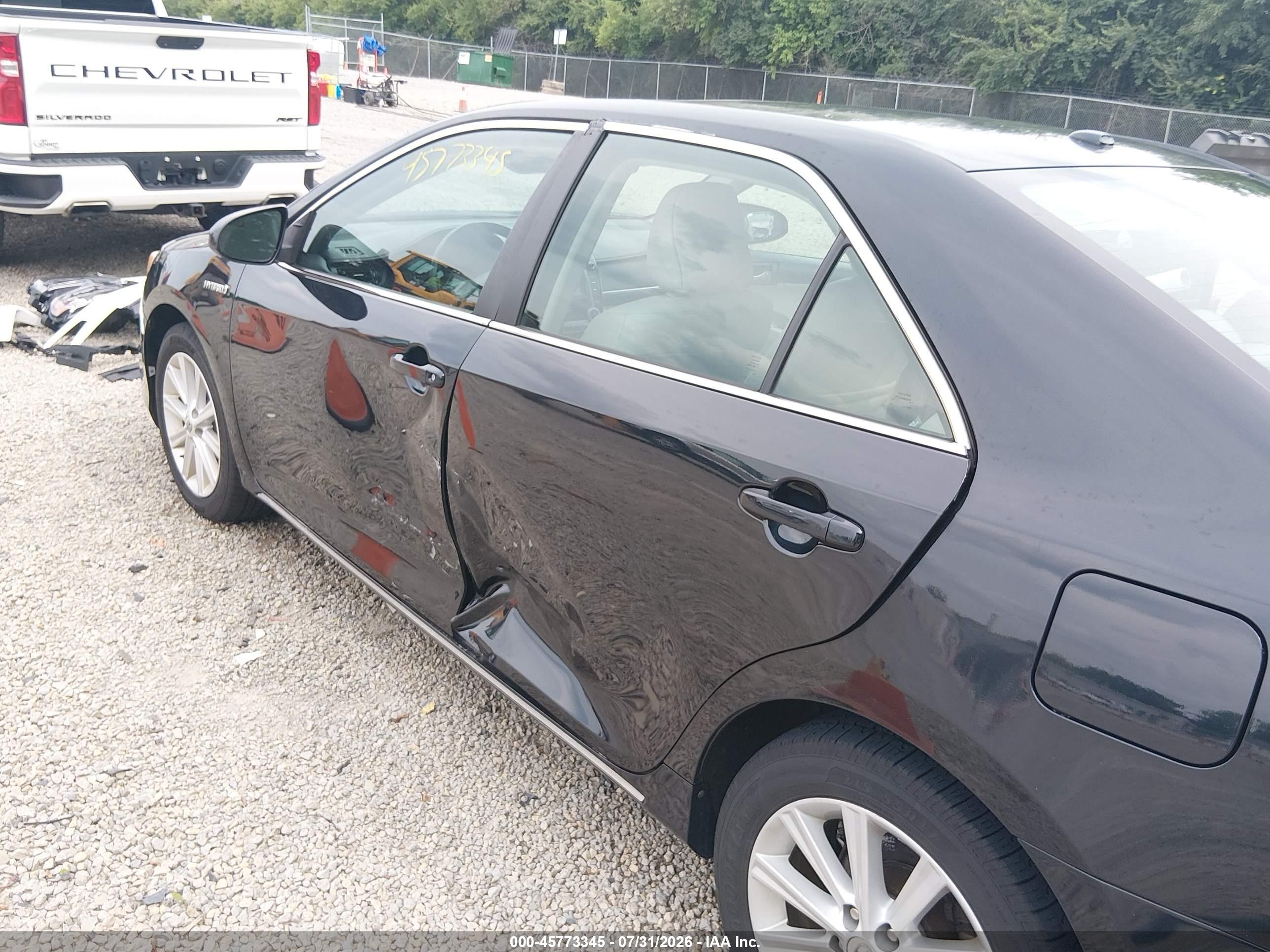 2012 Toyota Camry Hybrid Xle Black vin: 4T1BD1FK6CU005787