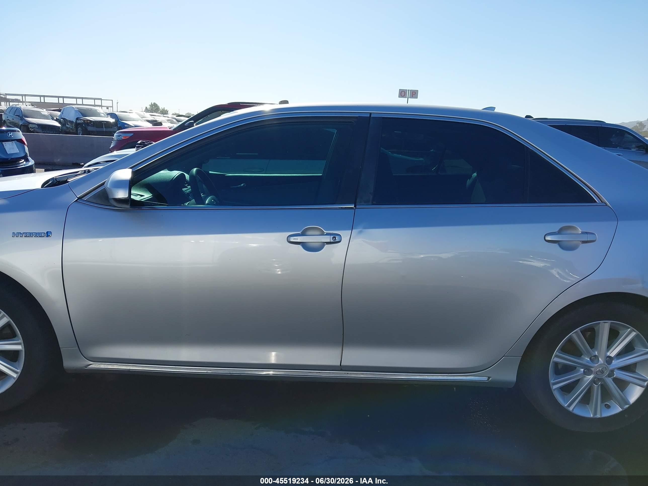 2012 Toyota Camry Hybrid Xle Silver vin: 4T1BD1FK6CU007989