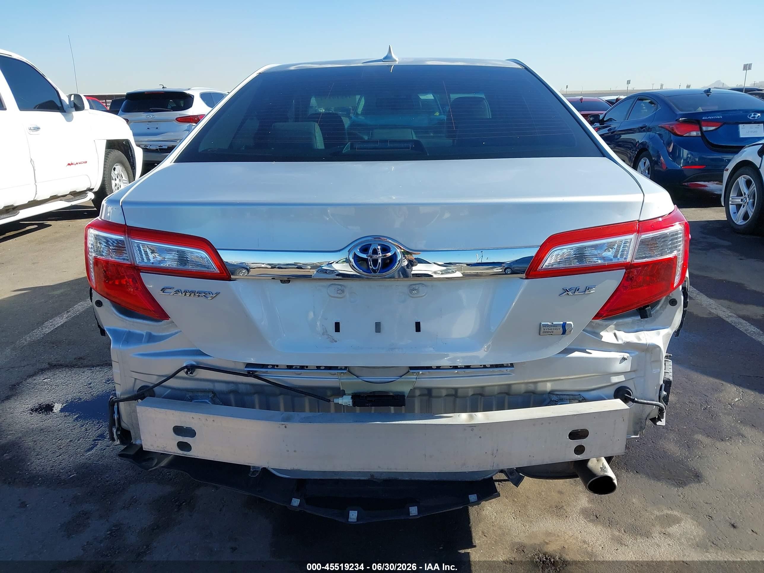 2012 Toyota Camry Hybrid Xle Silver vin: 4T1BD1FK6CU007989