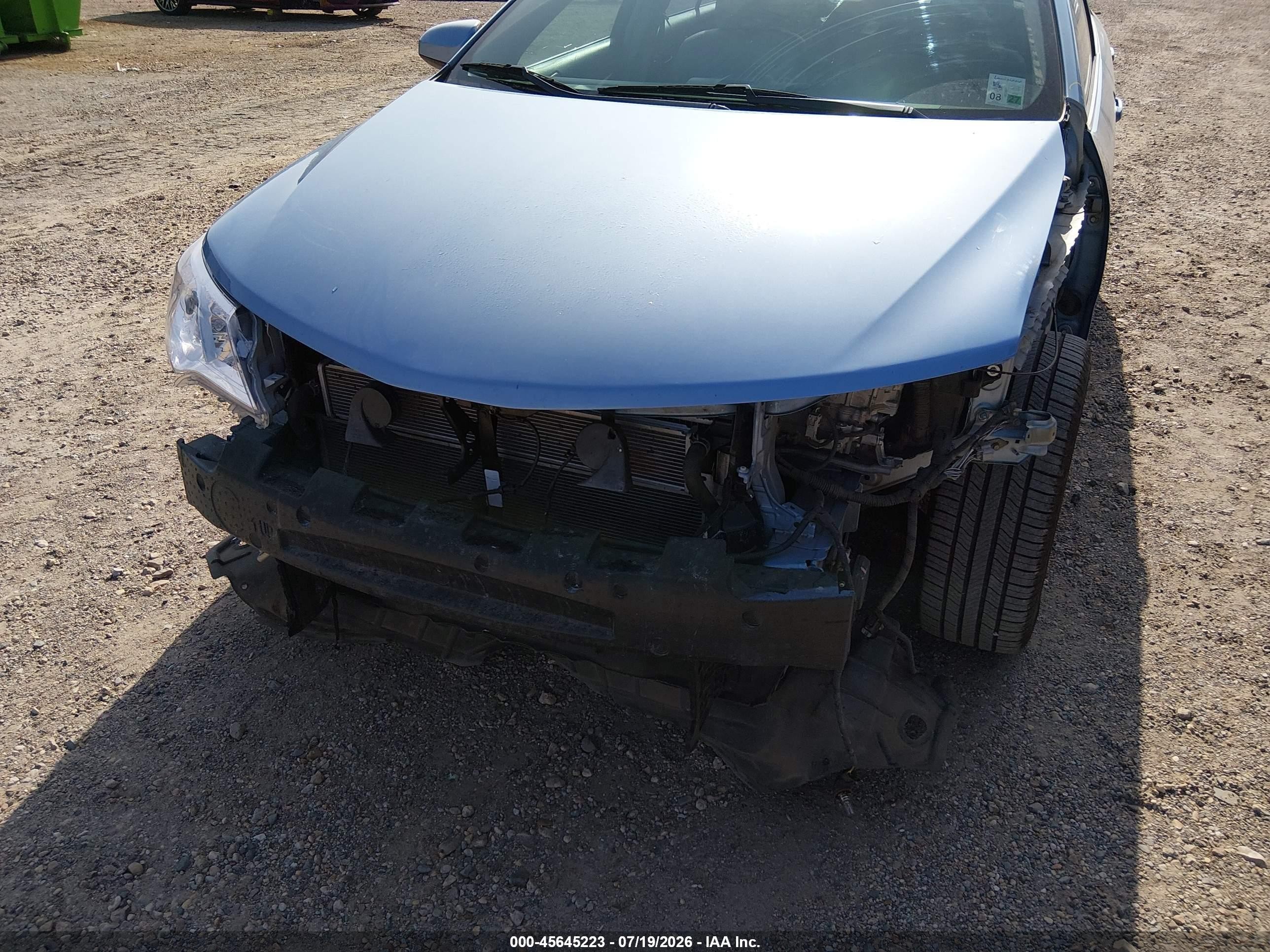 2012 Toyota Camry Hybrid Xle Light Blue vin: 4T1BD1FK6CU017017