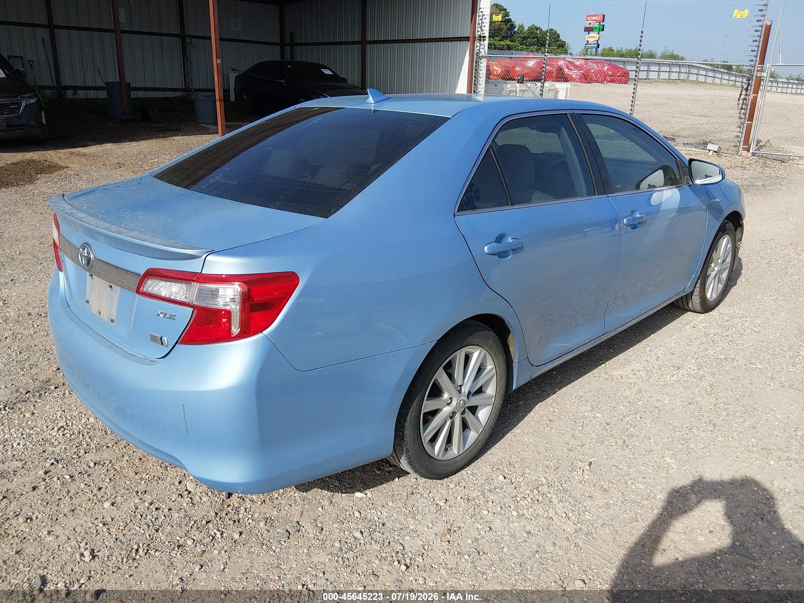 2012 Toyota Camry Hybrid Xle Light Blue vin: 4T1BD1FK6CU017017