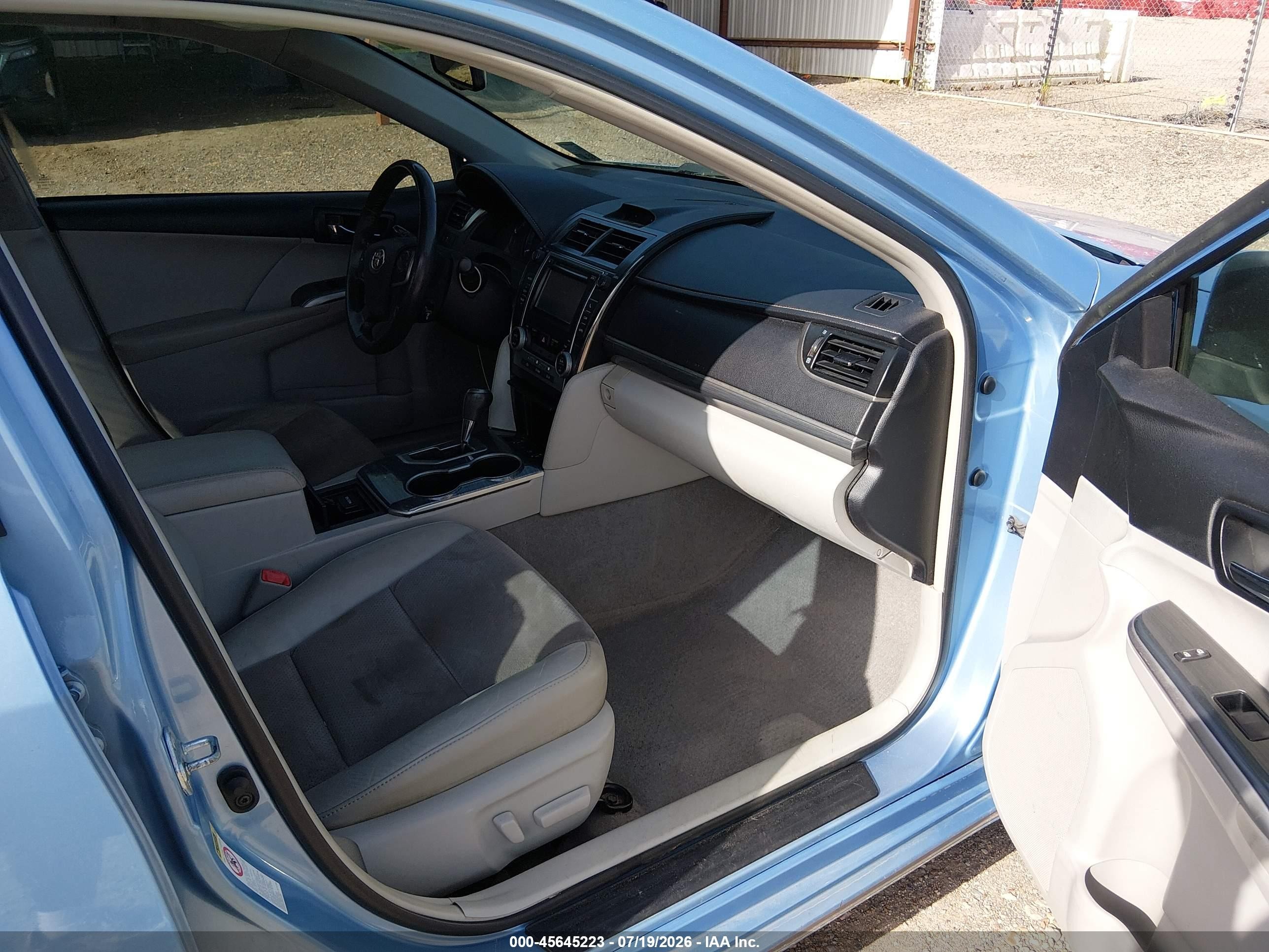 2012 Toyota Camry Hybrid Xle Light Blue vin: 4T1BD1FK6CU017017