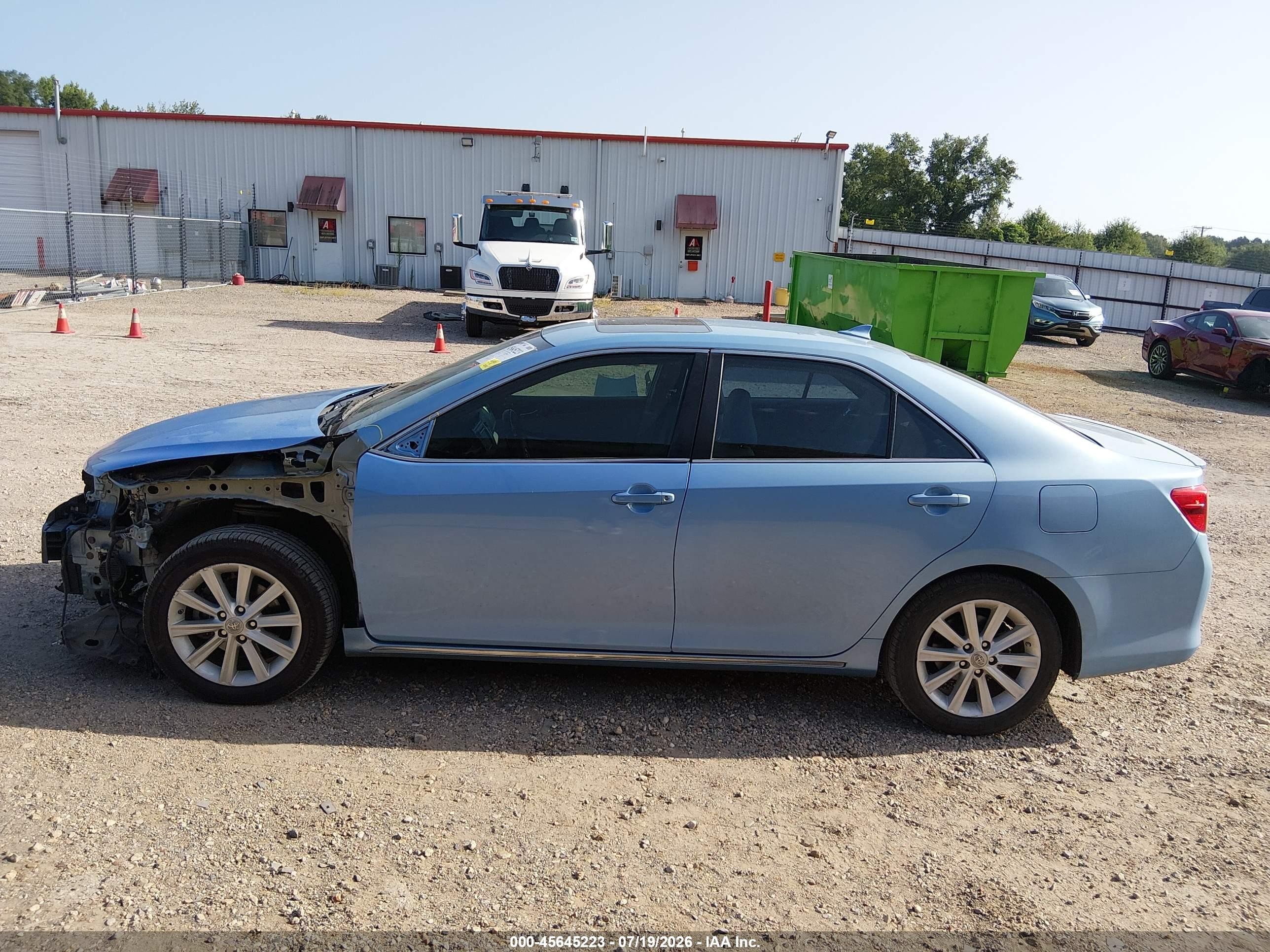 2012 Toyota Camry Hybrid Xle Light Blue vin: 4T1BD1FK6CU017017