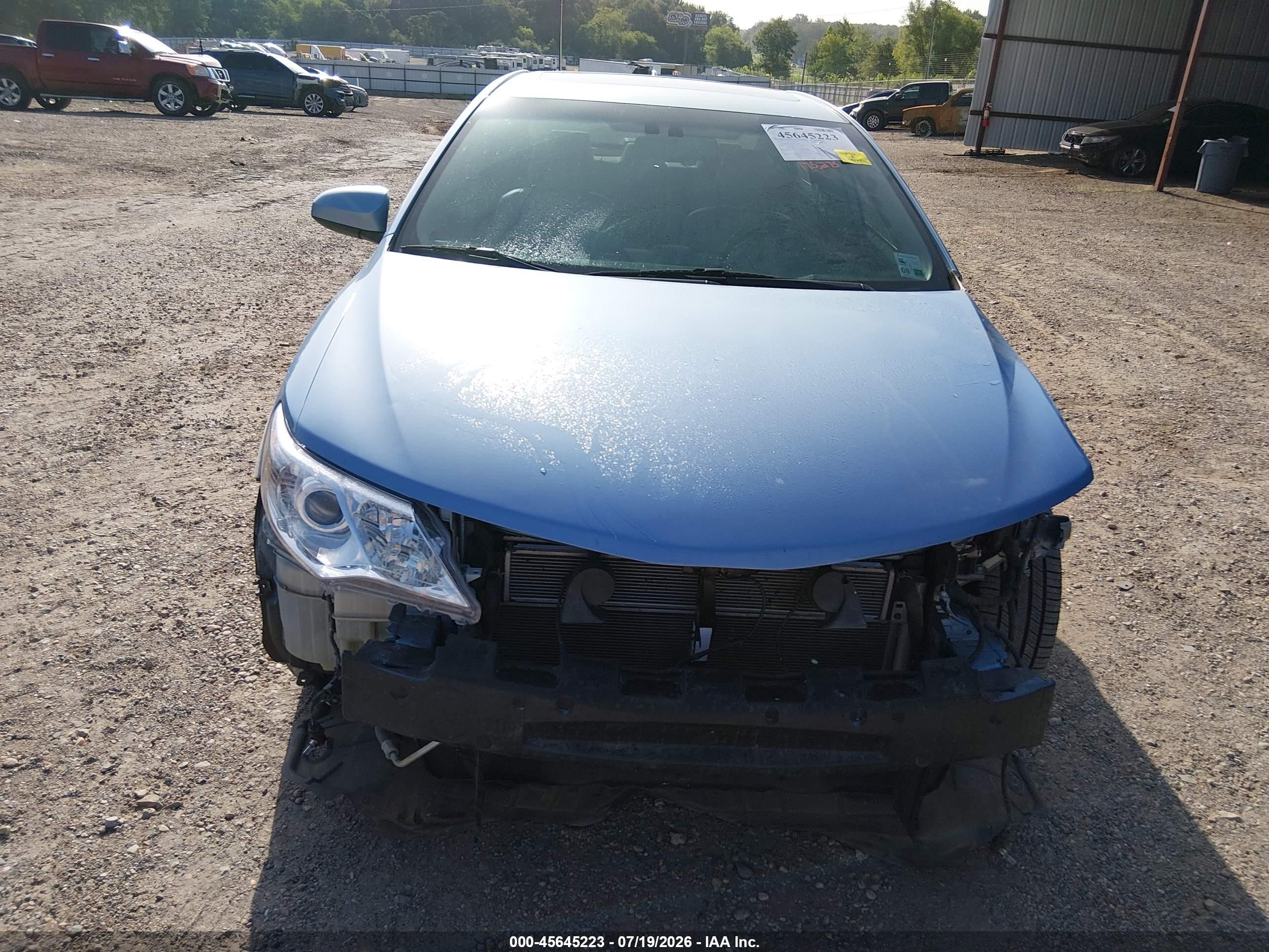 2012 Toyota Camry Hybrid Xle Light Blue vin: 4T1BD1FK6CU017017