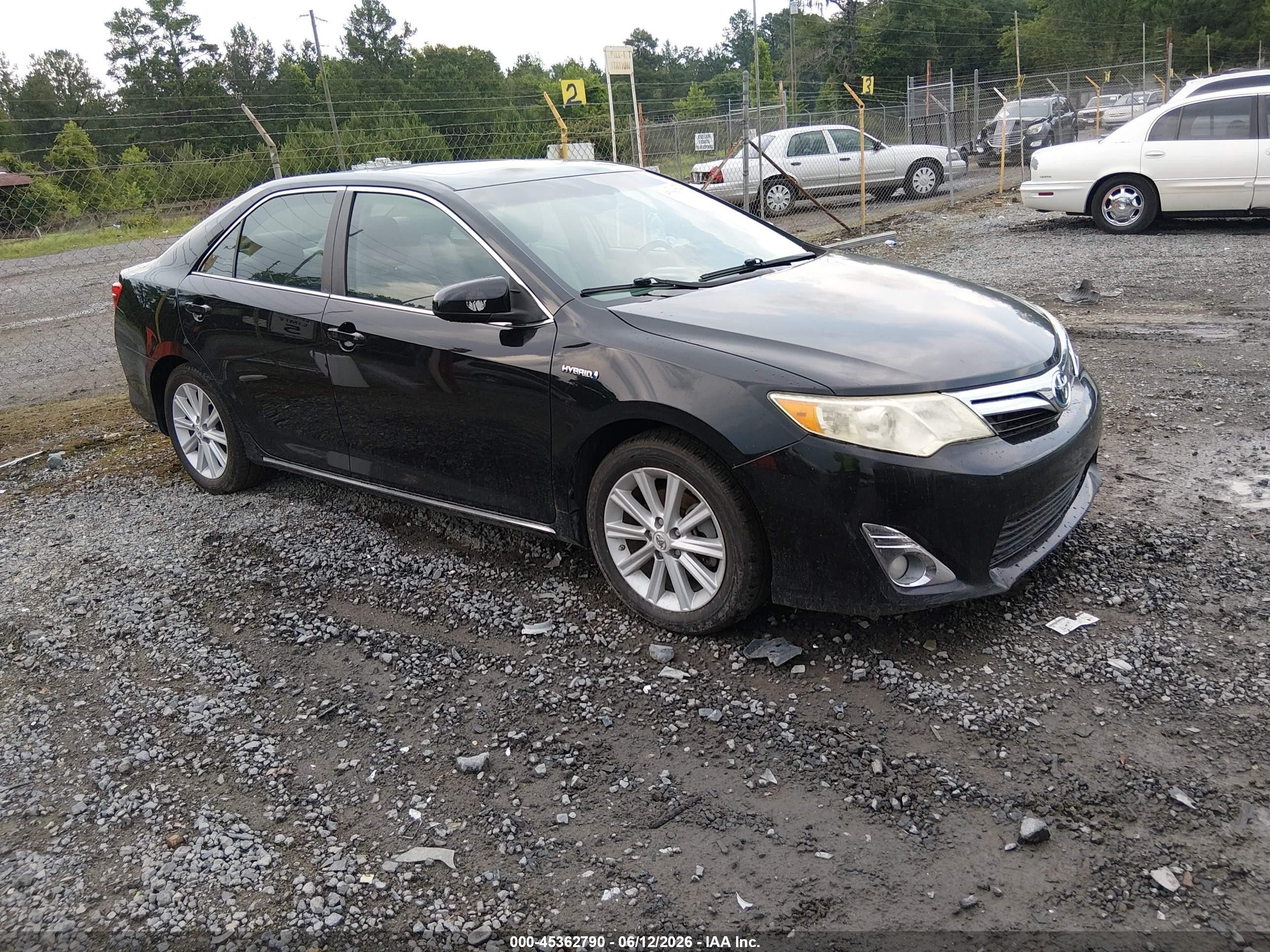 2012 Toyota Camry Hybrid Xle Black vin: 4T1BD1FK6CU020547