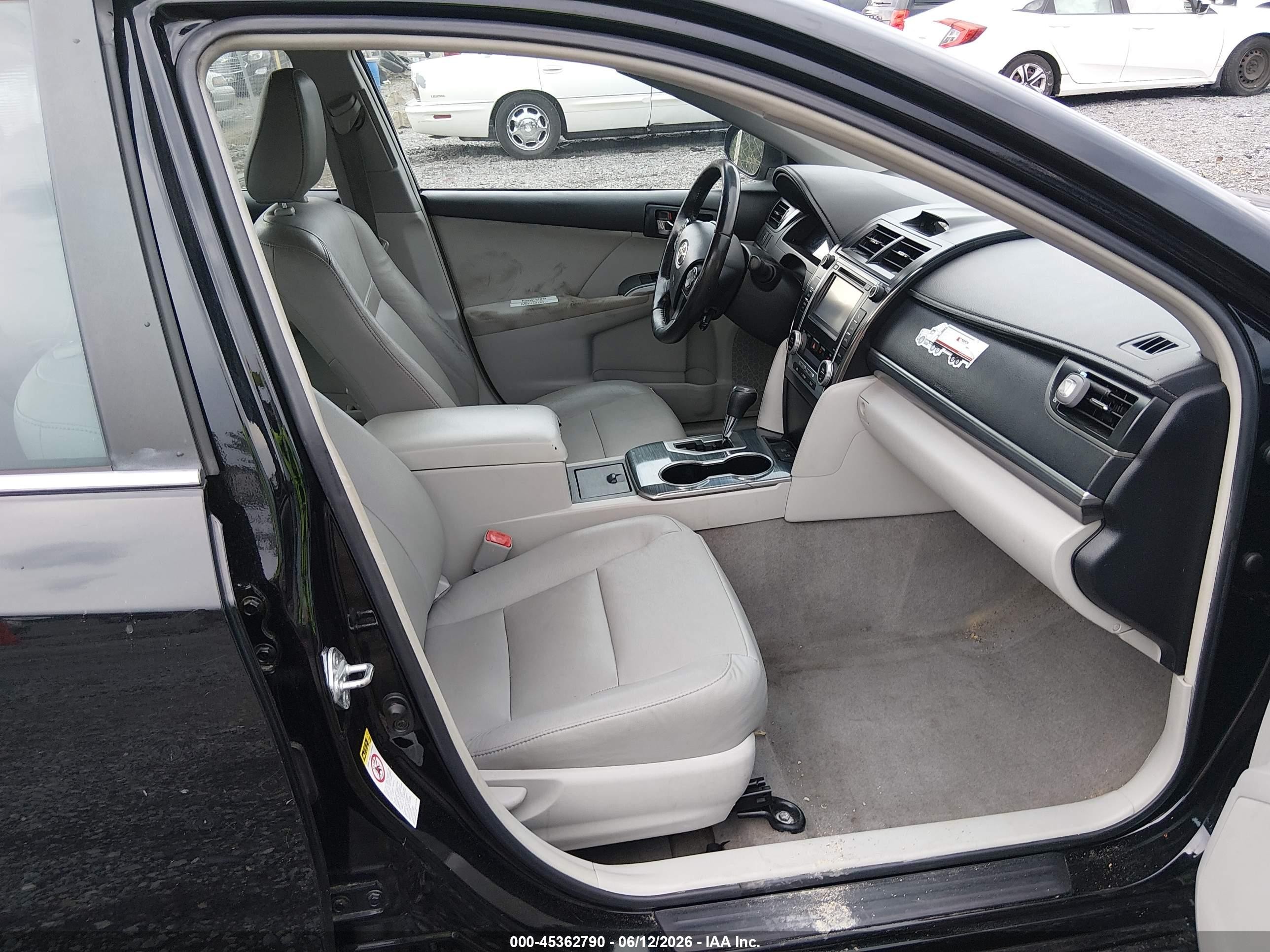 2012 Toyota Camry Hybrid Xle Black vin: 4T1BD1FK6CU020547