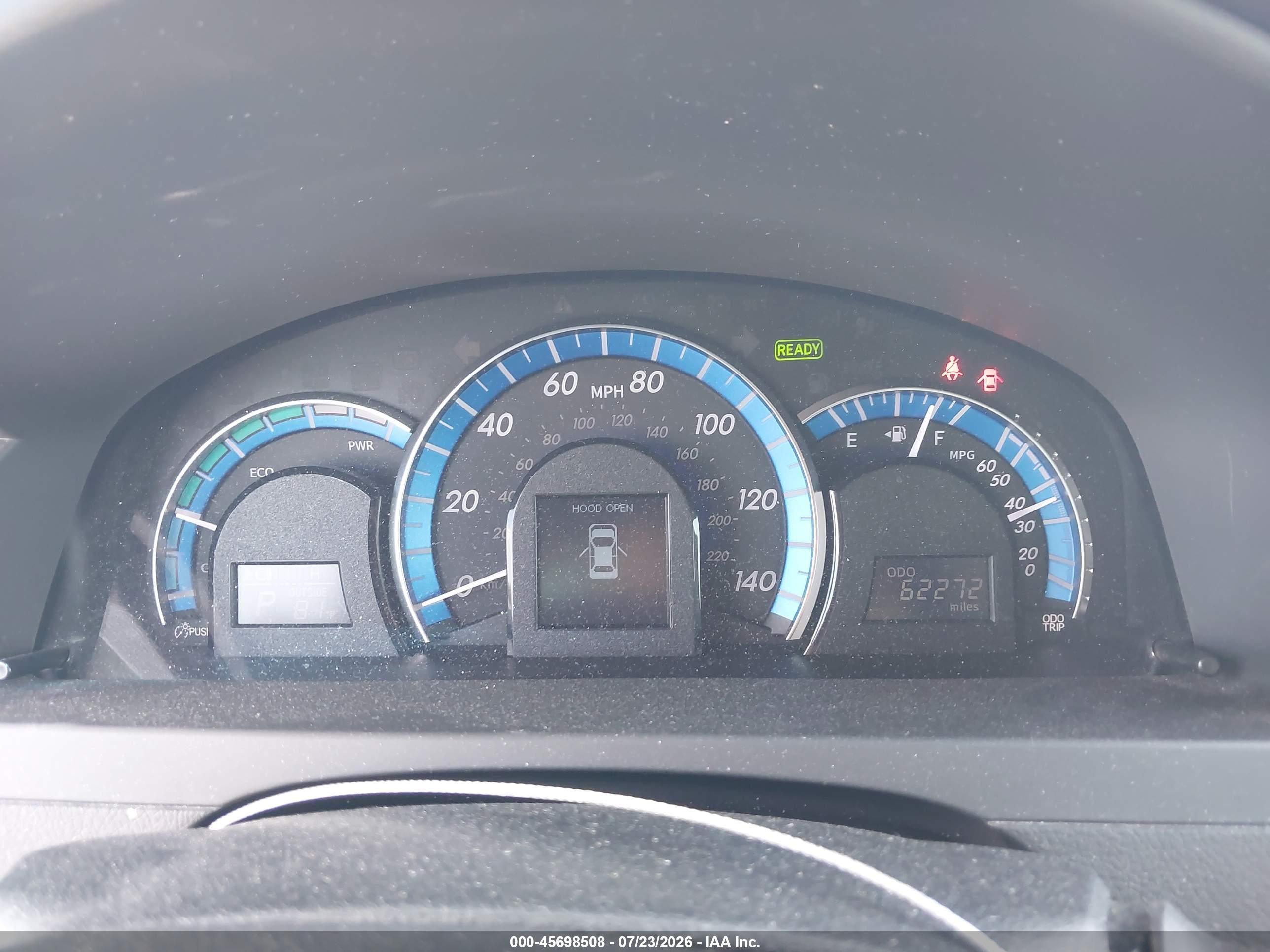 2012 Toyota Camry Hybrid Xle Silver vin: 4T1BD1FK6CU024999