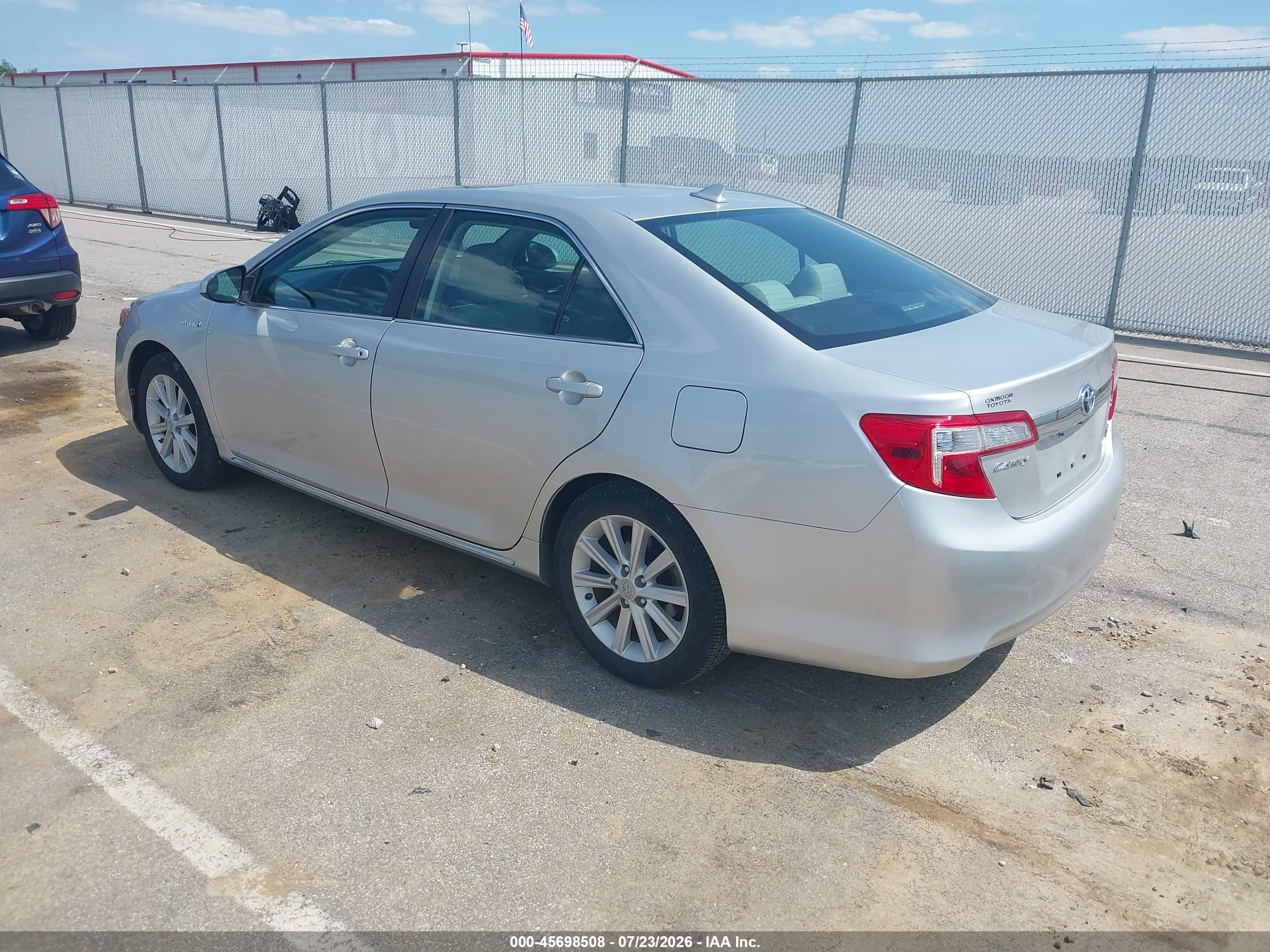 2012 Toyota Camry Hybrid Xle Silver vin: 4T1BD1FK6CU024999