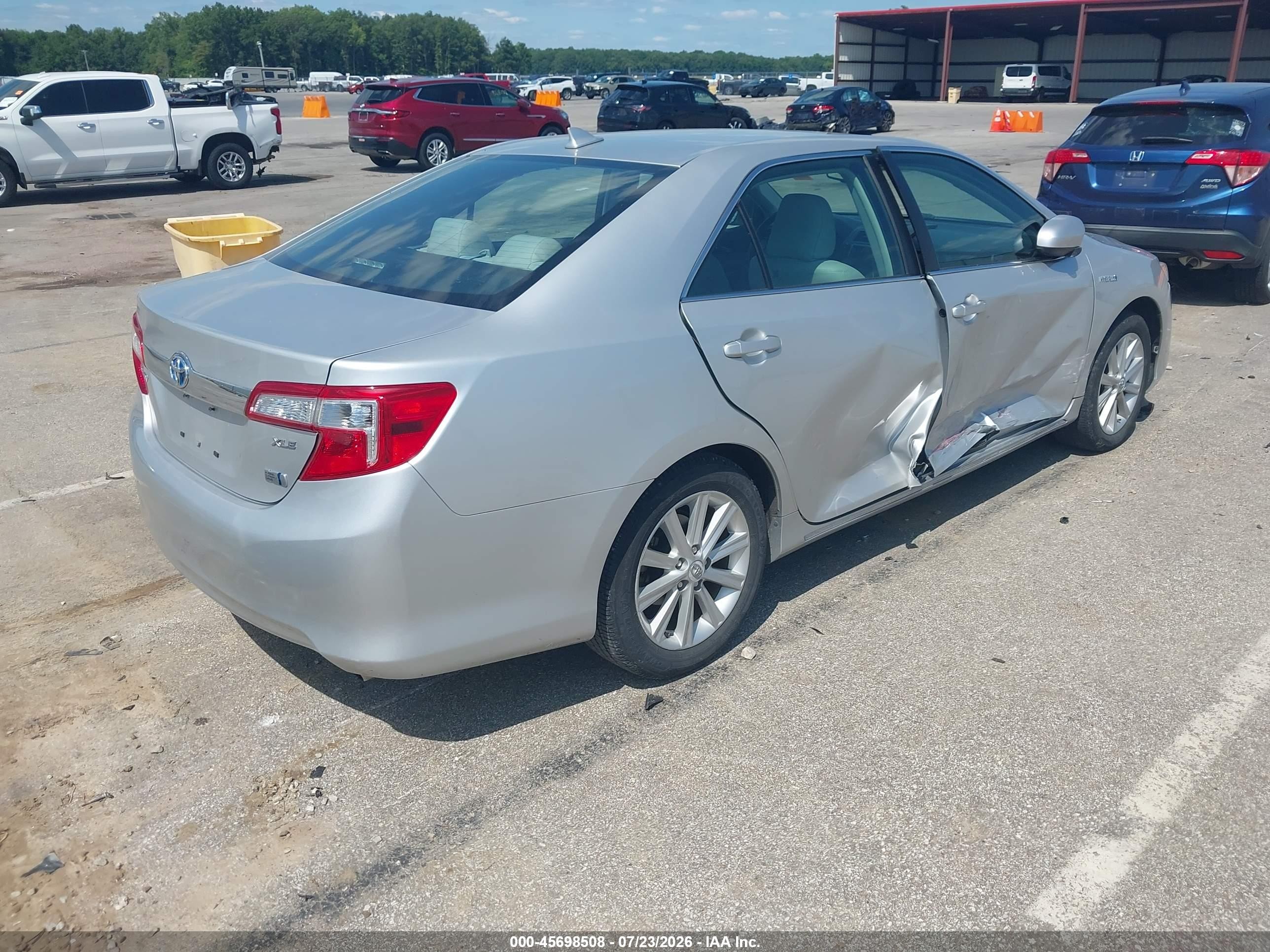 2012 Toyota Camry Hybrid Xle Silver vin: 4T1BD1FK6CU024999